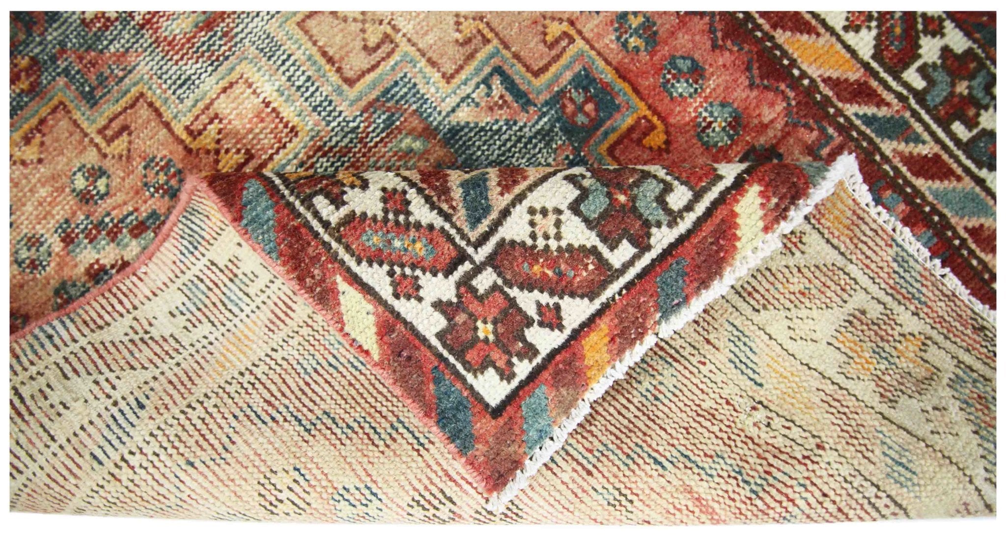 Handmade Vintage Persian Rug | 181 x 98 cm | 5'11" x 3'2" - Najaf Rugs & Textile