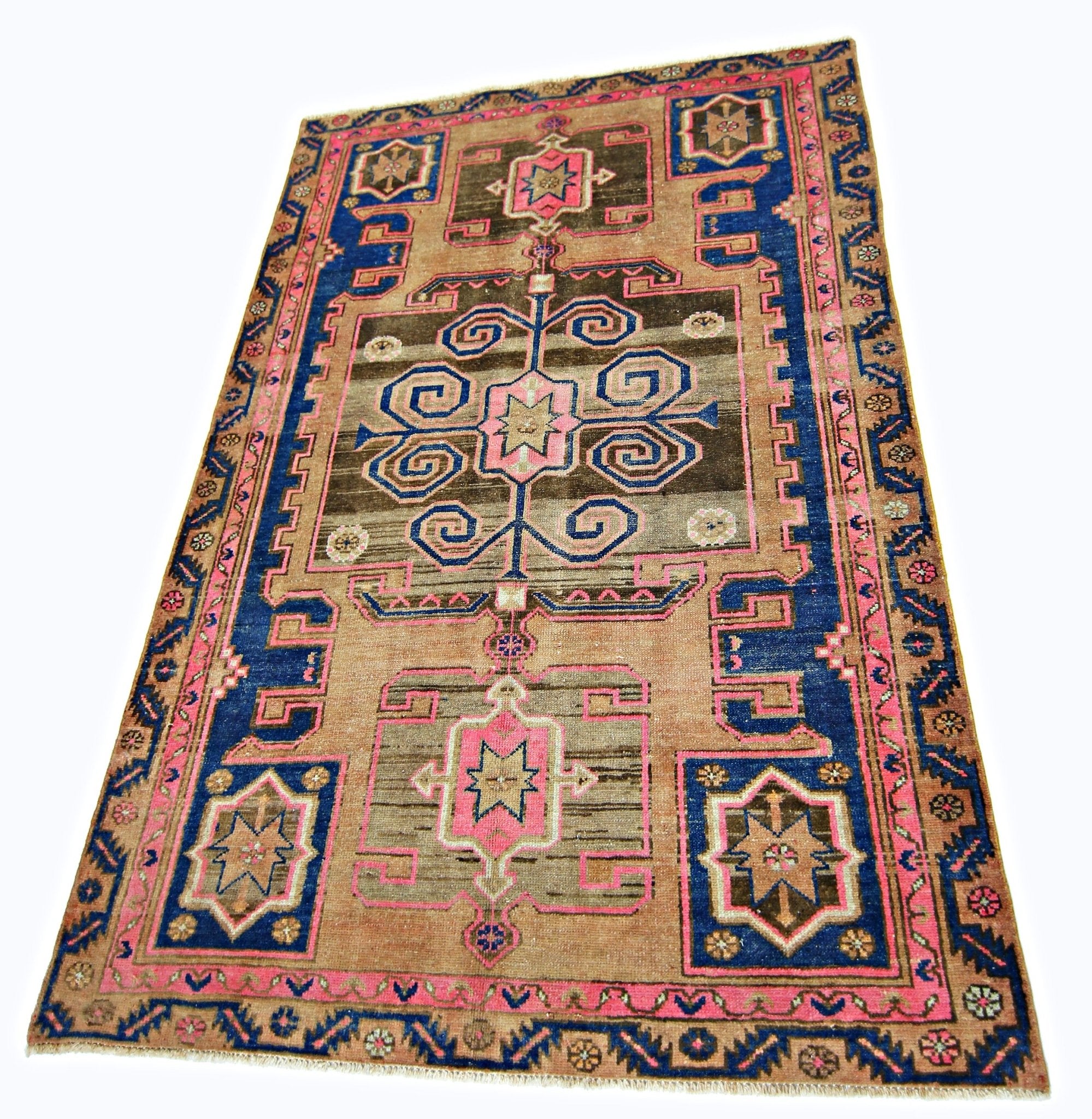 Handmade Vintage Persian Rug | 184 x 125 cm | 6' x 4'1" - Najaf Rugs & Textile