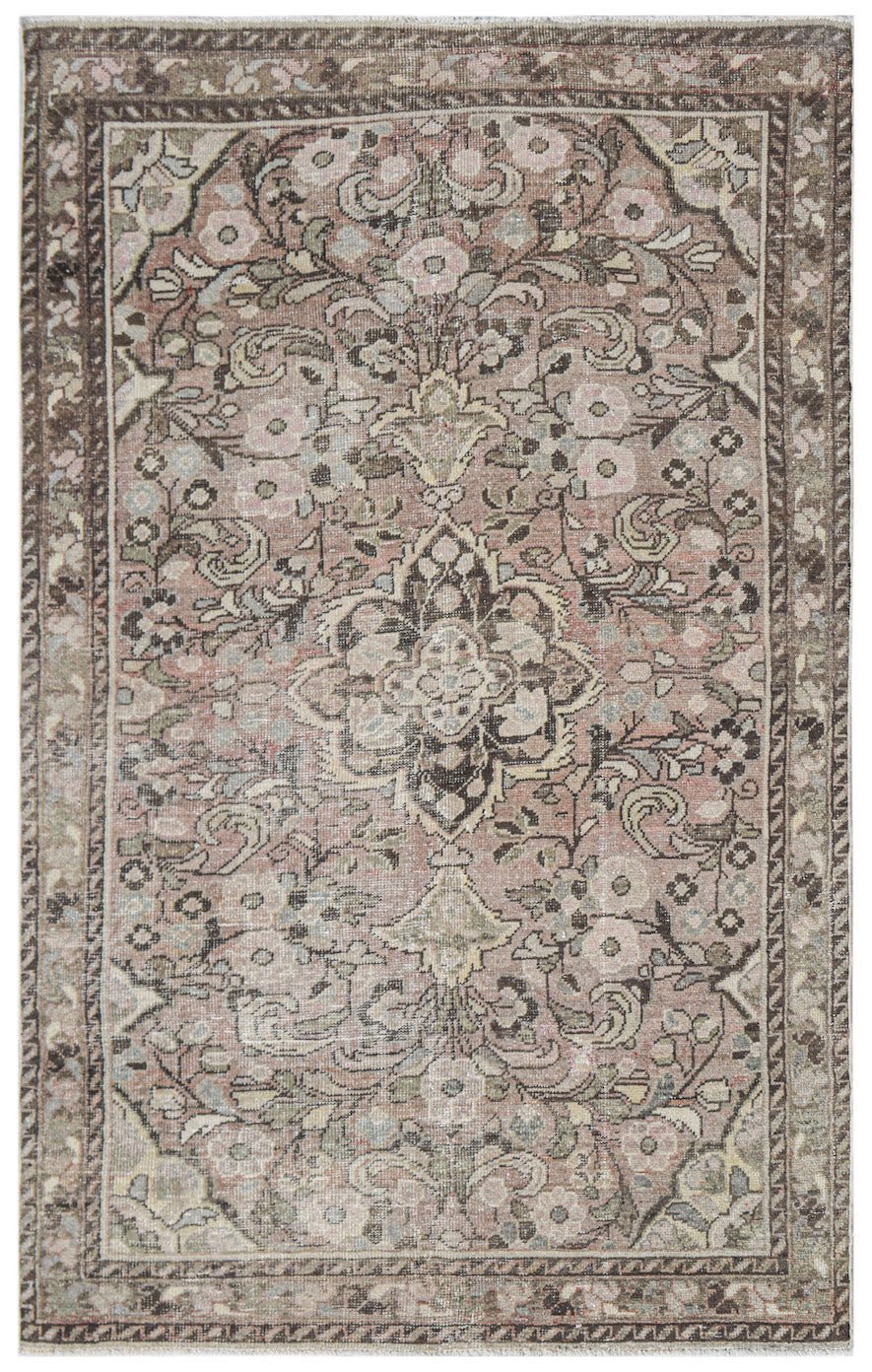 Handmade Vintage Persian Rug | 192 x 120 cm | 6'4" x 3'11" - Najaf Rugs & Textile