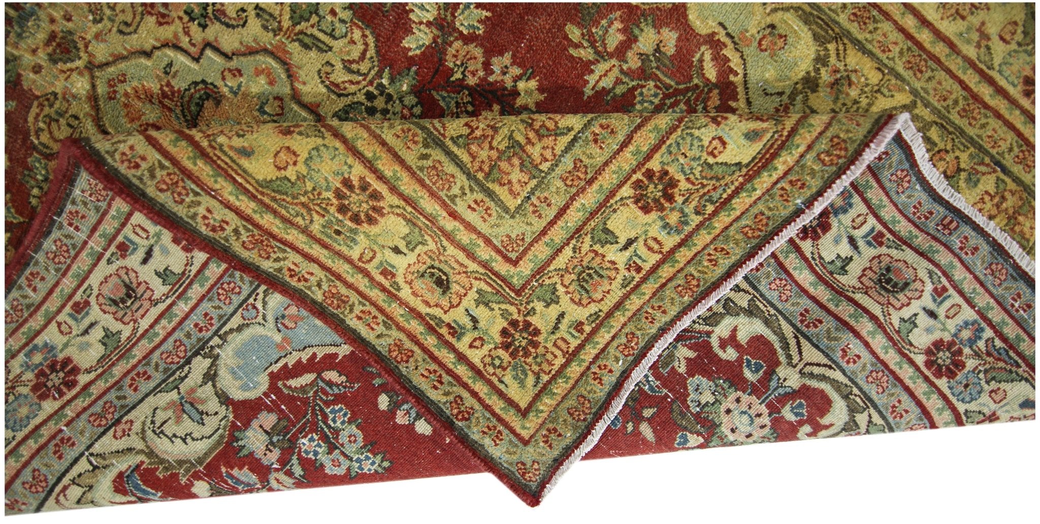 Handmade Vintage Persian Rug | 193 x 134 cm | 6'4" x 4'5" - Najaf Rugs & Textile