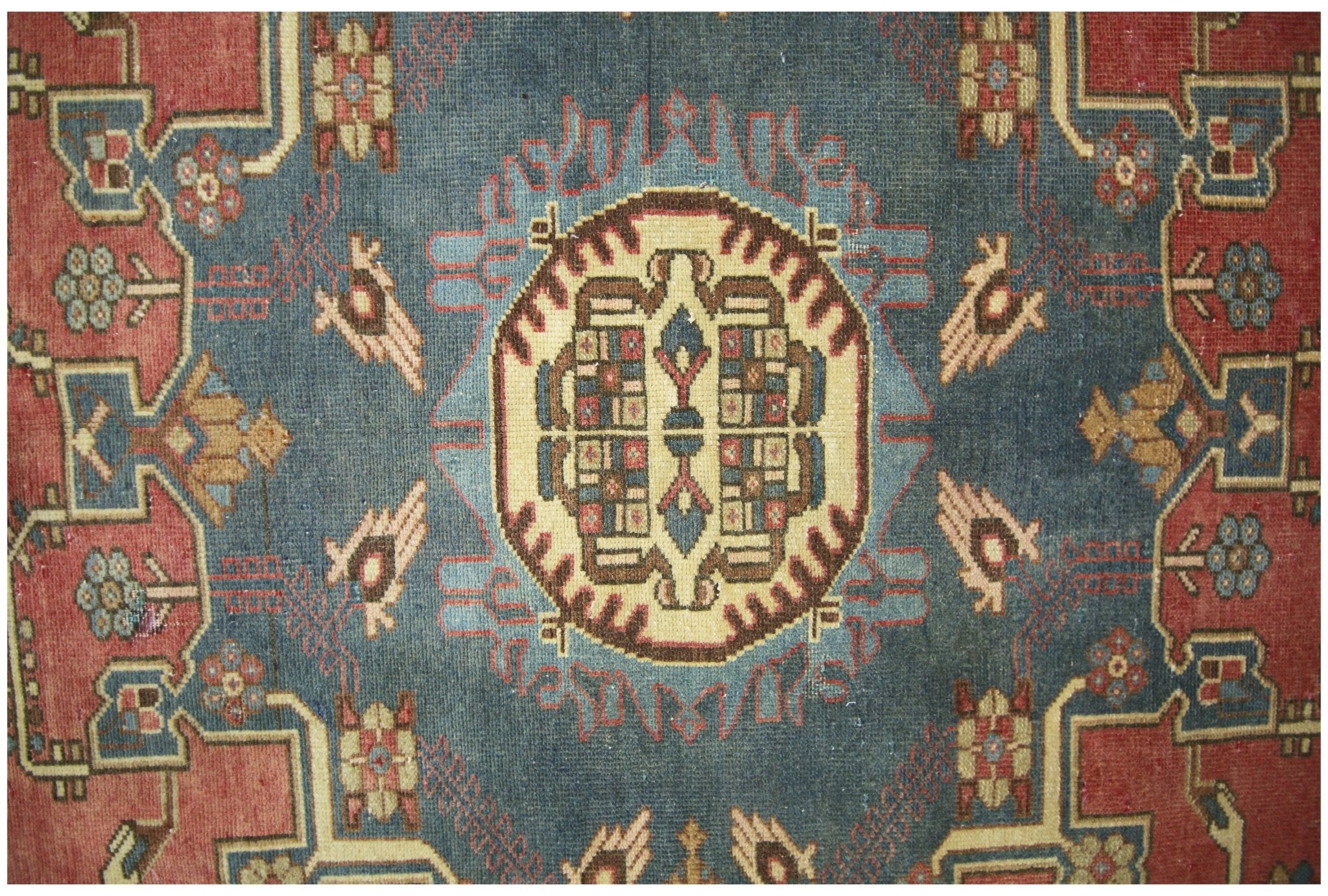 Handmade Vintage Persian Rug | 193 x 134 cm | 6'4" x 4'5" - Najaf Rugs & Textile