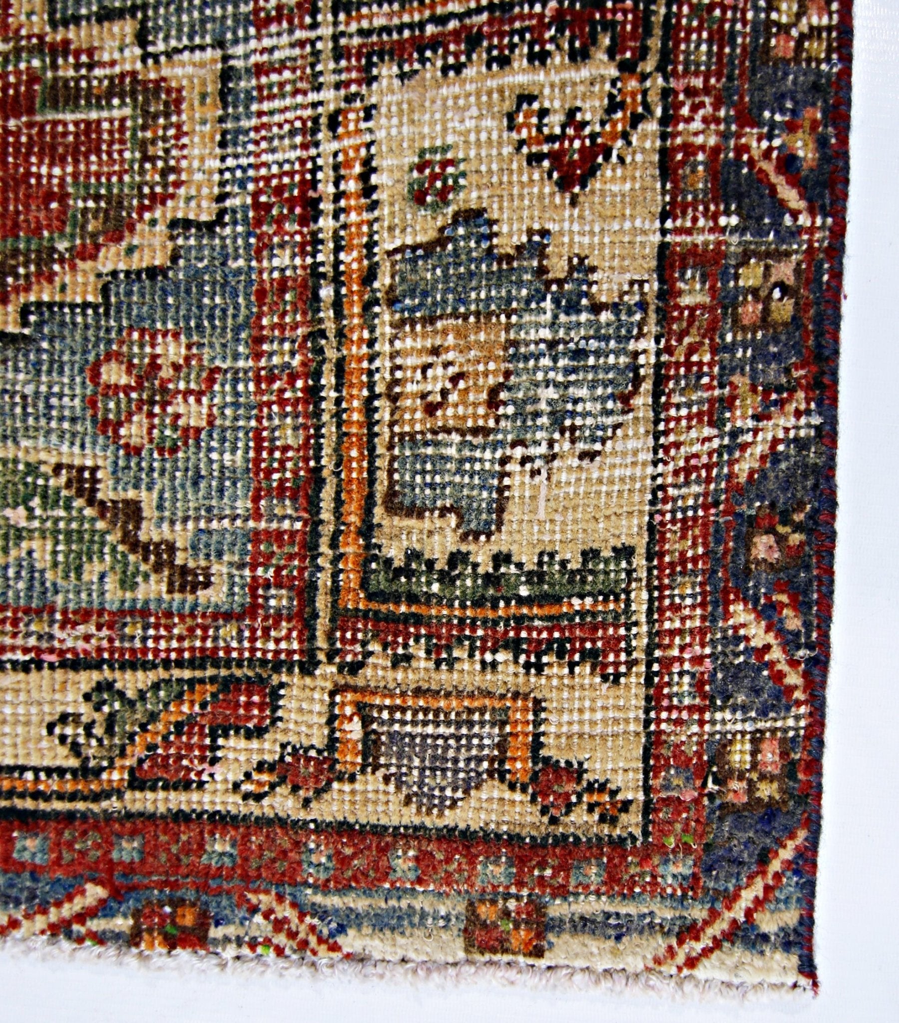 Handmade Vintage Persian Rug | 193 x 139 cm | 6'4" x 4'7" - Najaf Rugs & Textile