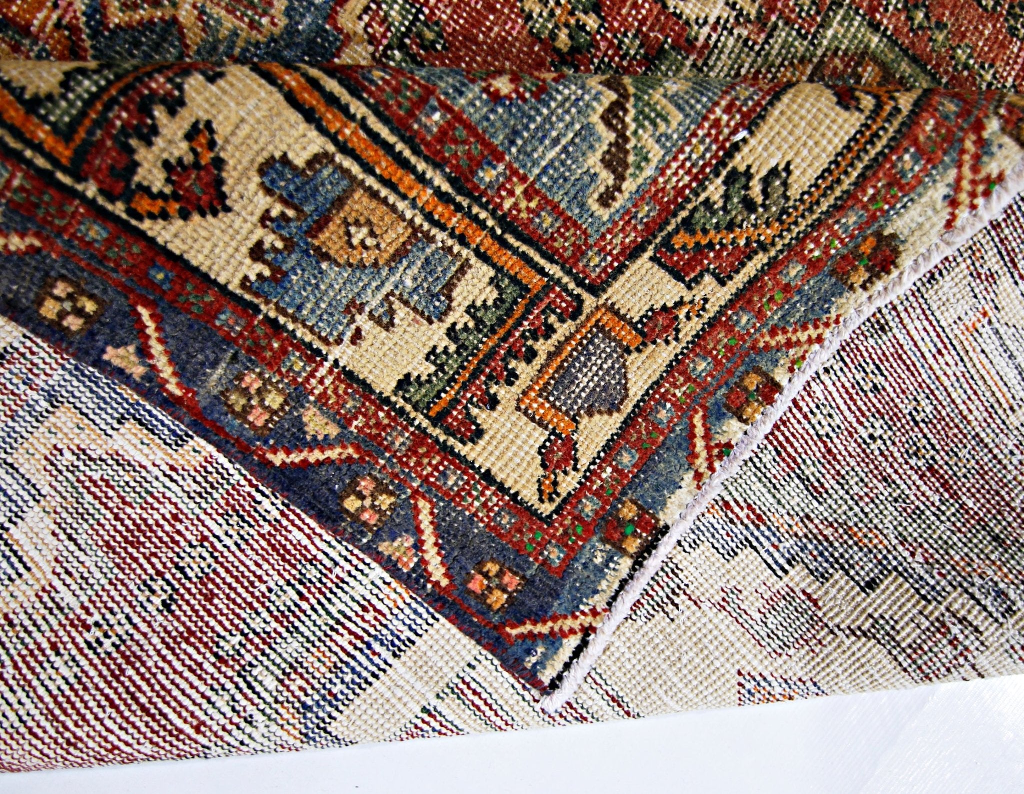 Handmade Vintage Persian Rug | 193 x 139 cm | 6'4" x 4'7" - Najaf Rugs & Textile