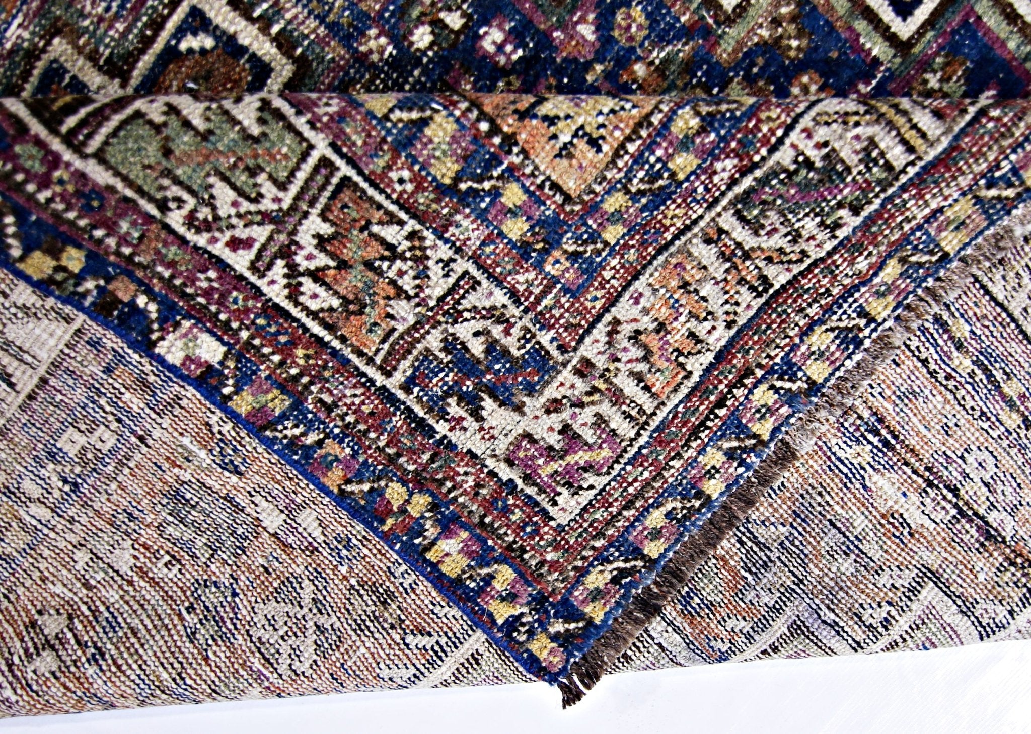 Handmade Vintage Persian Rug | 194 x 148 cm | 6'4" x 4'10" - Najaf Rugs & Textile