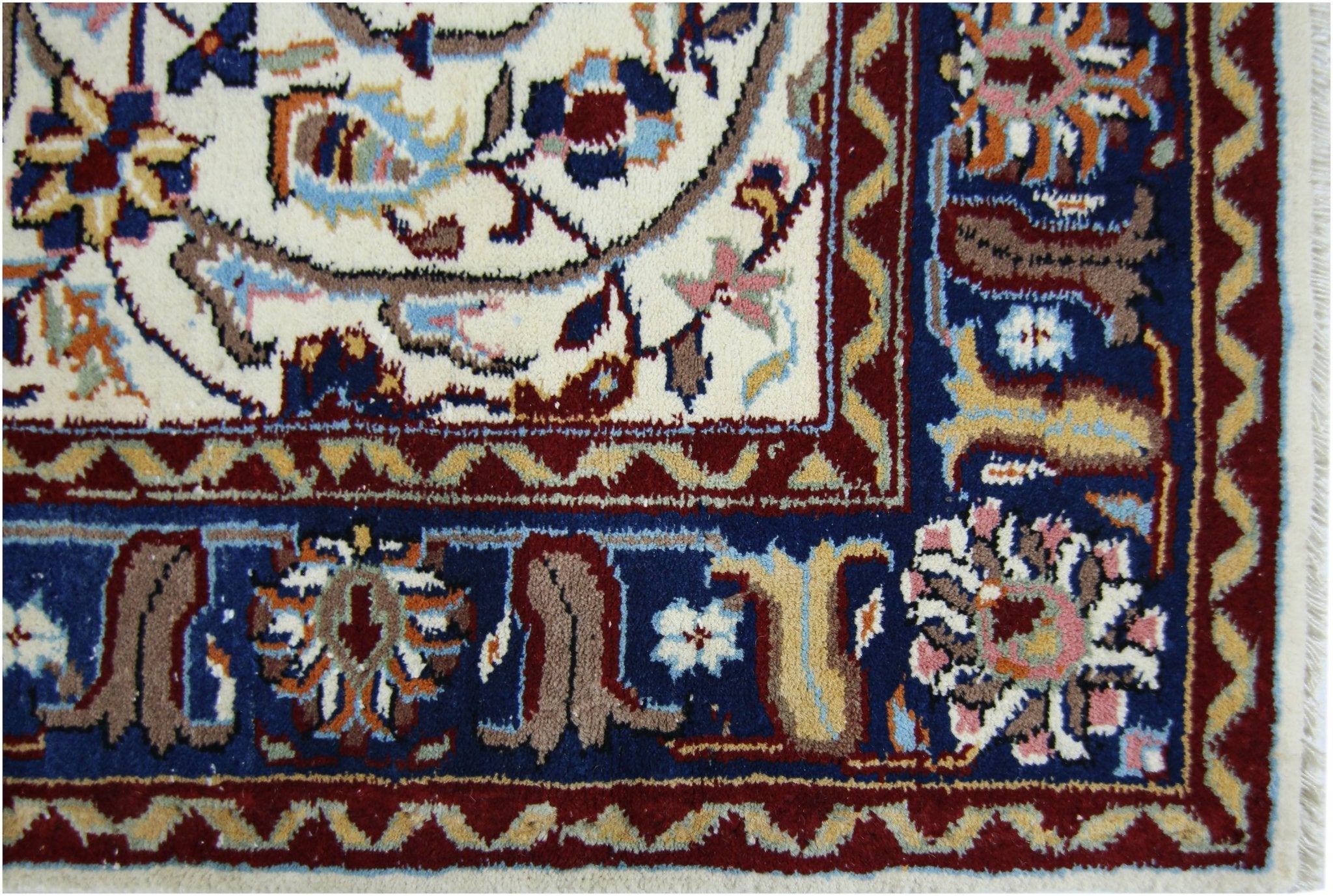 Handmade Vintage Persian Rug | 196 x 99 cm | 6'5" x 3'3" - Najaf Rugs & Textile