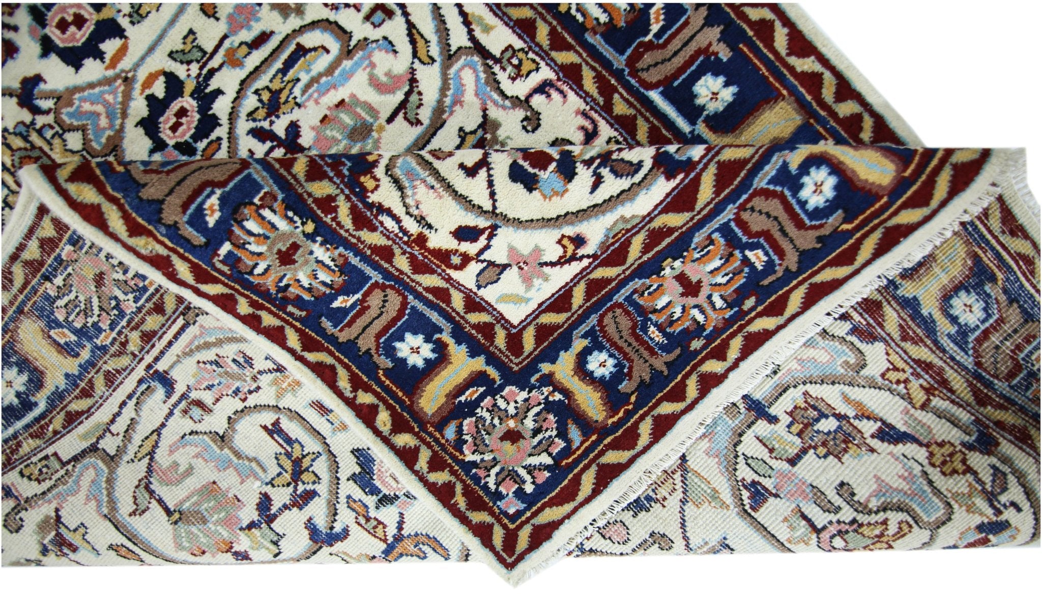 Handmade Vintage Persian Rug | 196 x 99 cm | 6'5" x 3'3" - Najaf Rugs & Textile