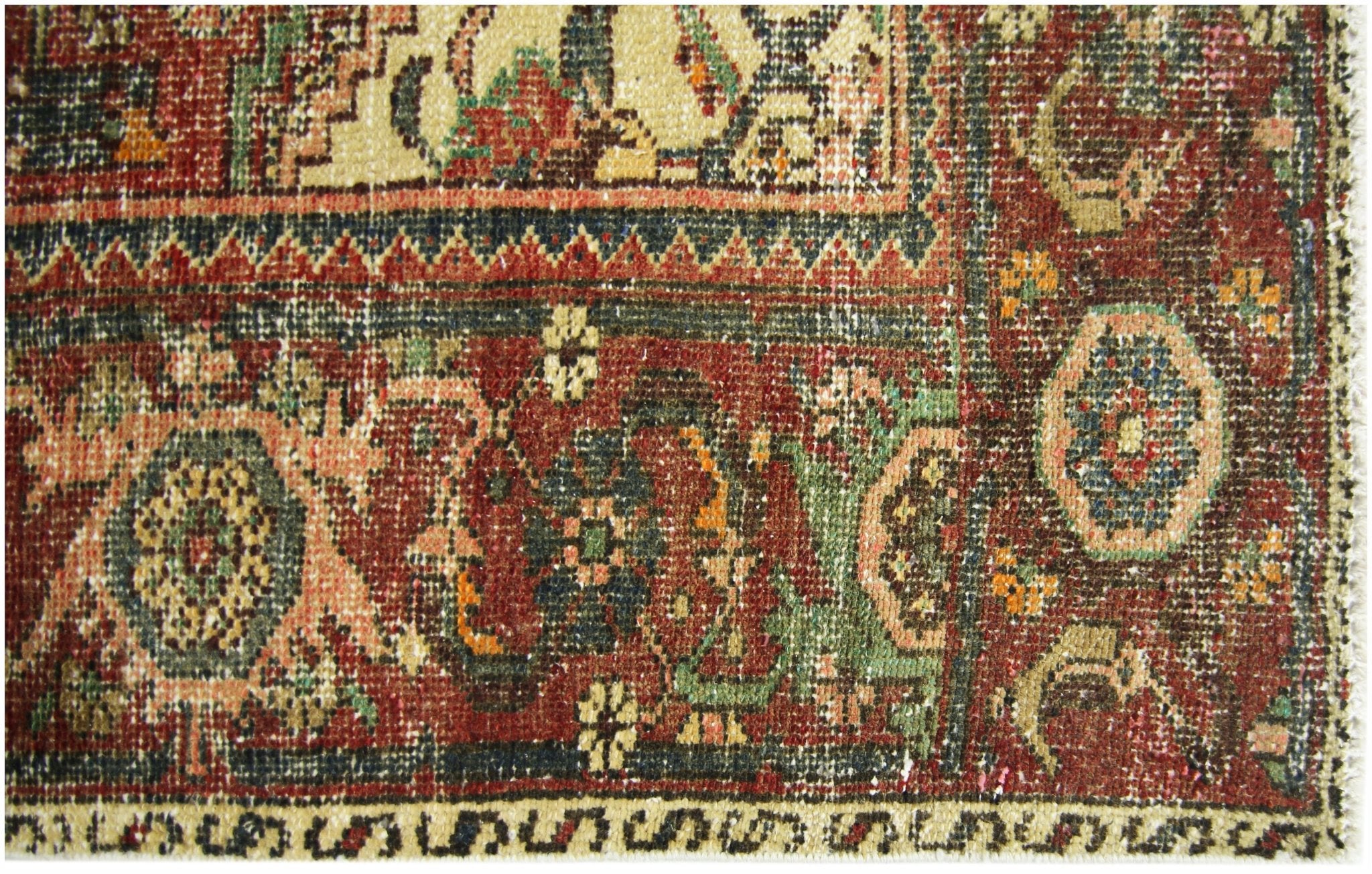 Handmade Vintage Persian Rug | 197 x 118 cm | 6'6" x 3'10" - Najaf Rugs & Textile