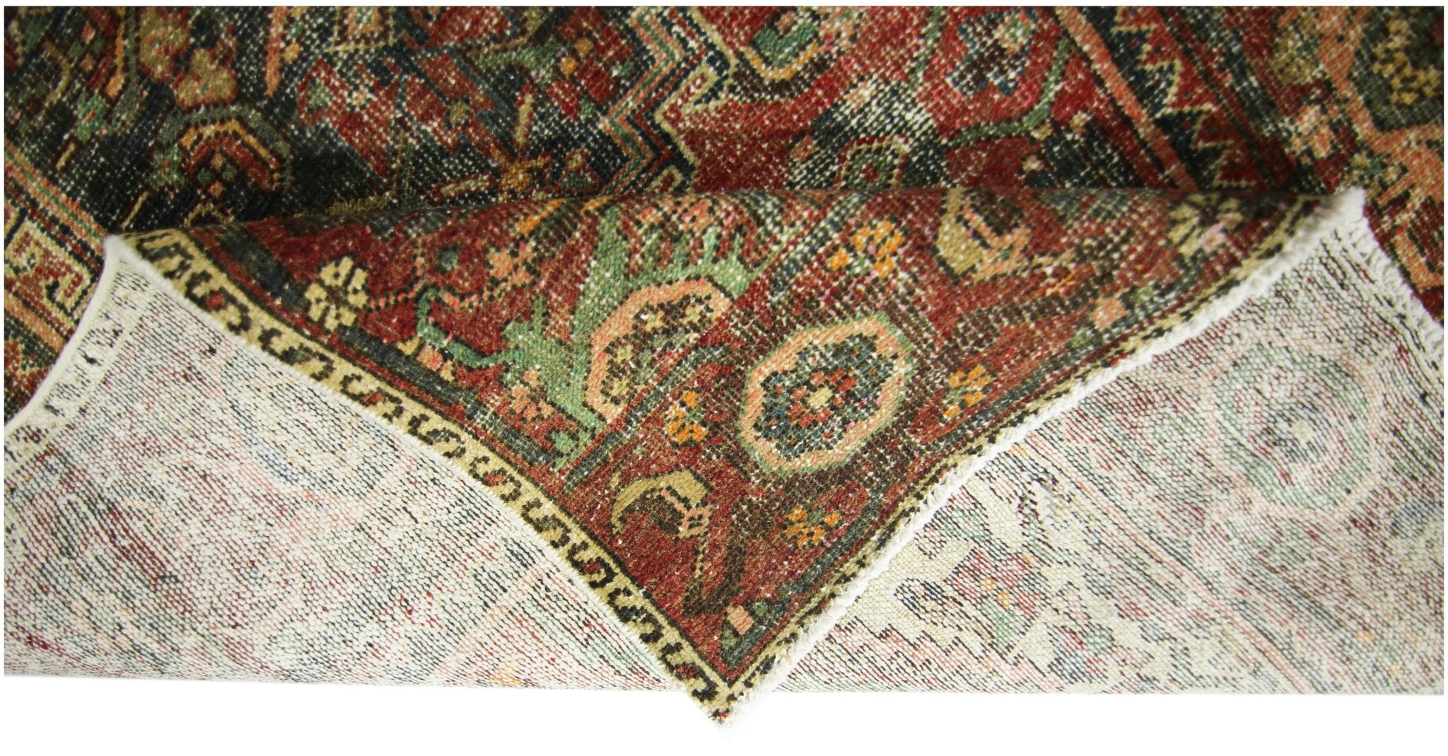 Handmade Vintage Persian Rug | 197 x 118 cm | 6'6" x 3'10" - Najaf Rugs & Textile