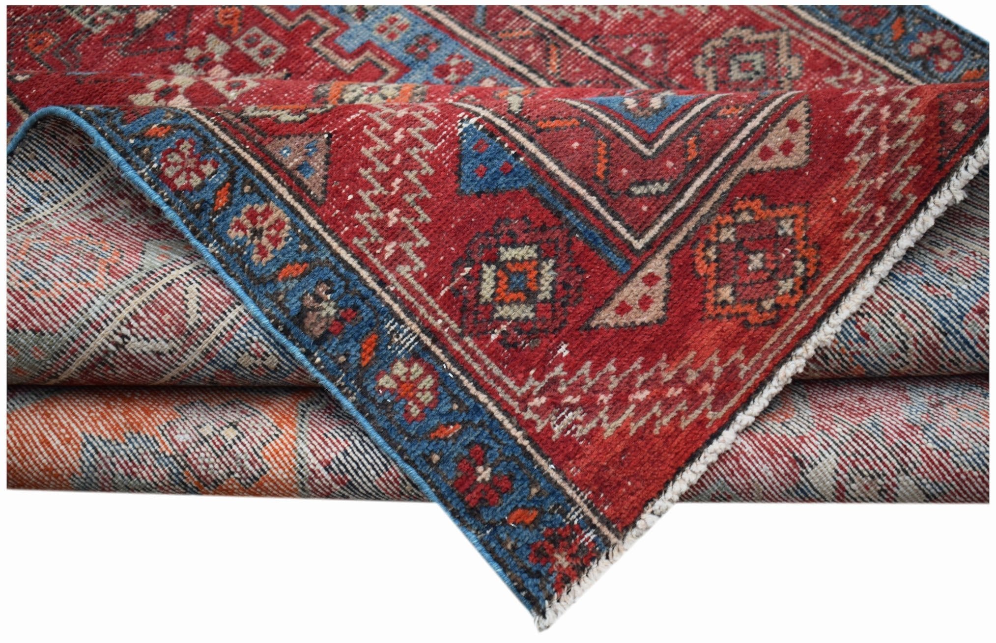 Handmade Vintage Persian Rug | 197 x 133 cm | 6'6" x 4'5" - Najaf Rugs & Textile