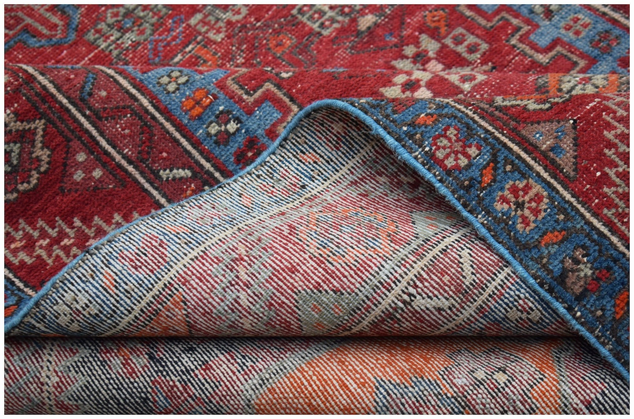 Handmade Vintage Persian Rug | 197 x 133 cm | 6'6" x 4'5" - Najaf Rugs & Textile