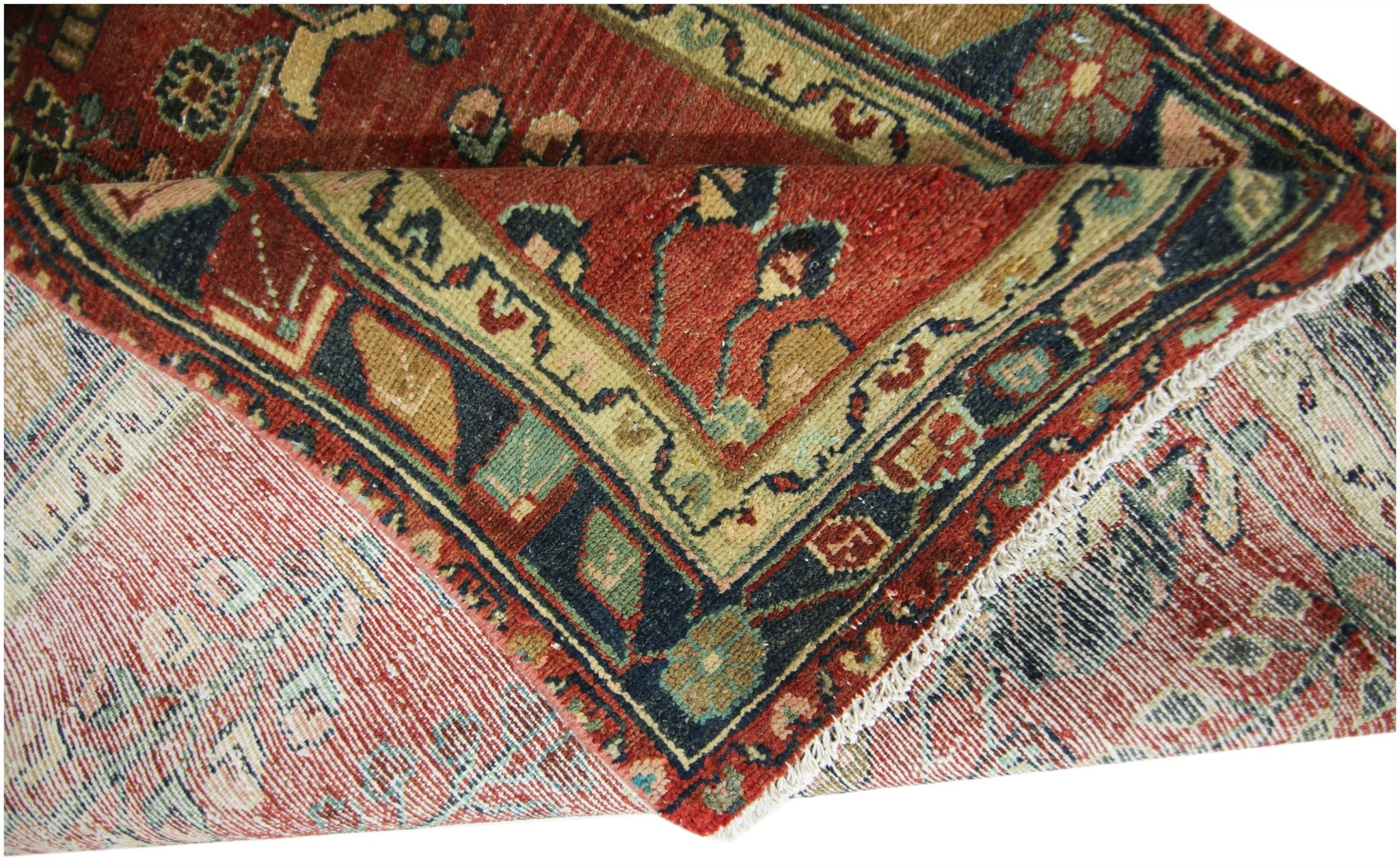 Handmade Vintage Persian Rug | 197 x 98 cm | 6'5" x 3'3" - Najaf Rugs & Textile