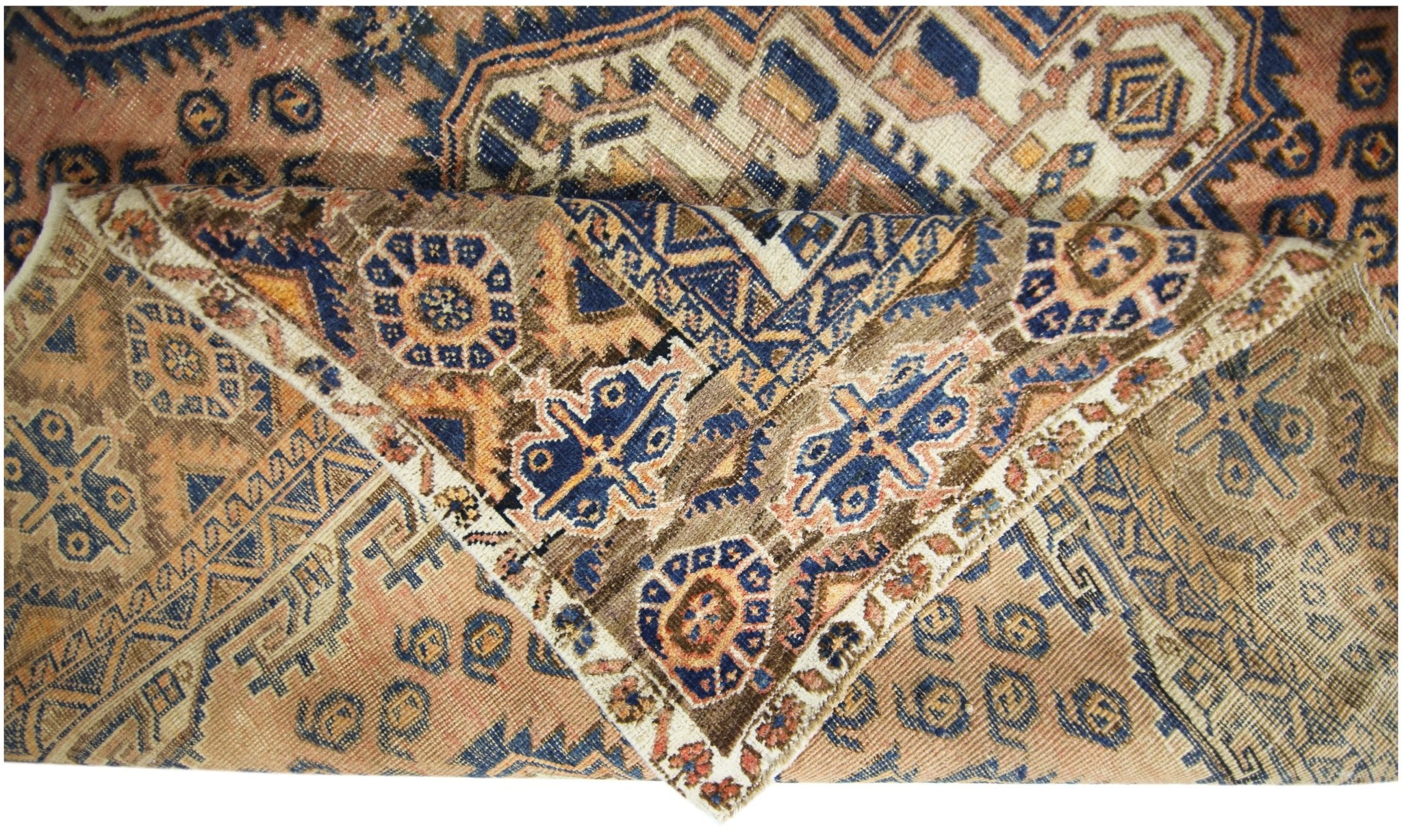 Handmade Vintage Persian Rug | 198 x 153 cm | 6'6" x 5' - Najaf Rugs & Textile