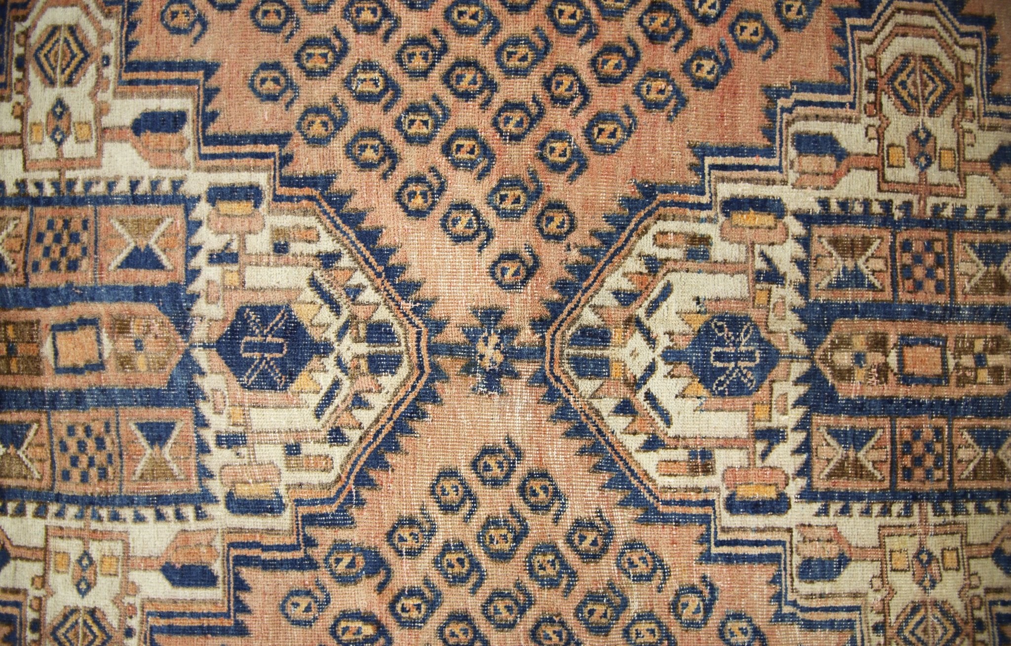 Handmade Vintage Persian Rug | 198 x 153 cm | 6'6" x 5' - Najaf Rugs & Textile