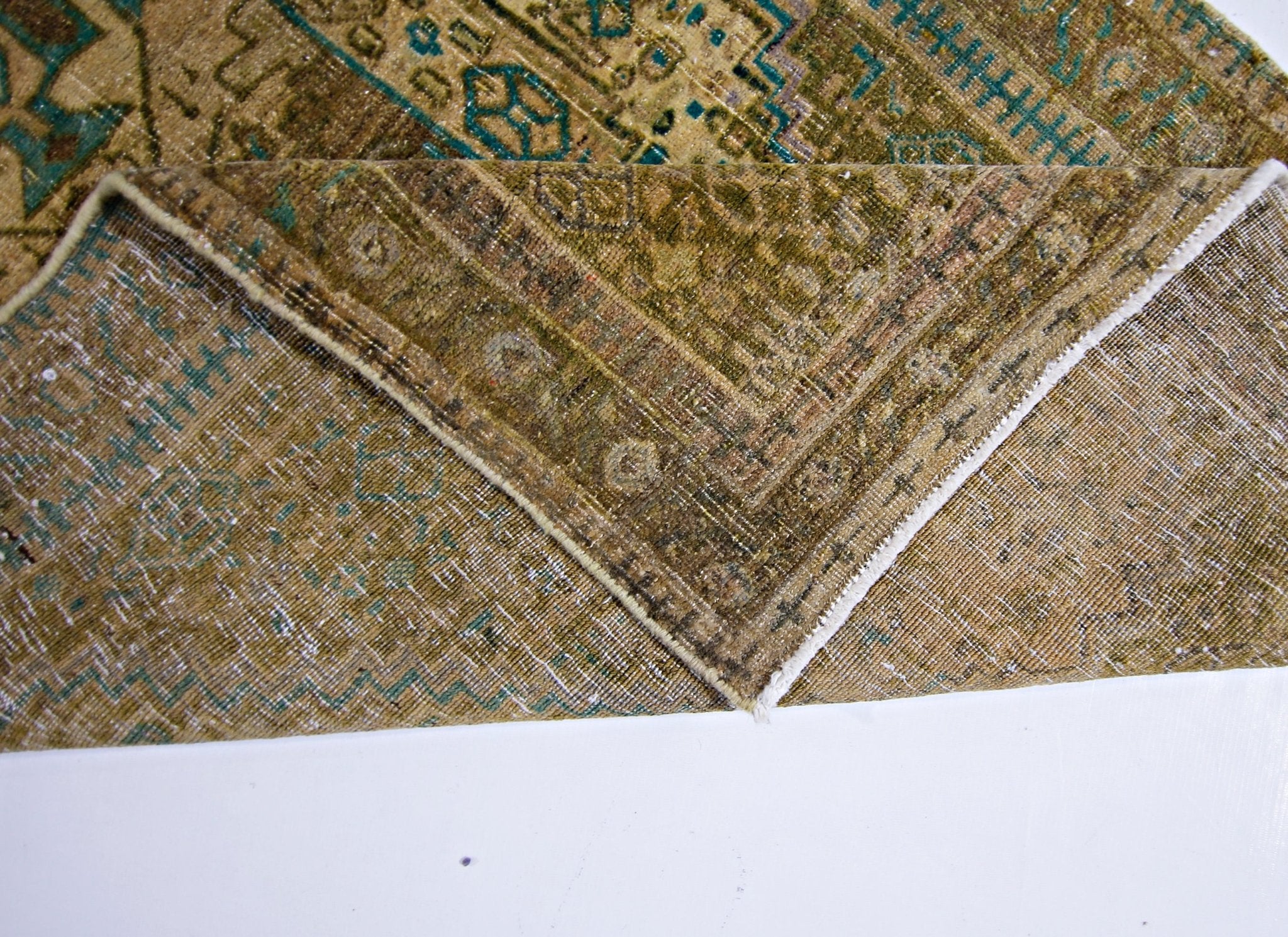 Handmade Vintage Persian Rug | 199 x 92 cm | 6'7" x 3' - Najaf Rugs & Textile