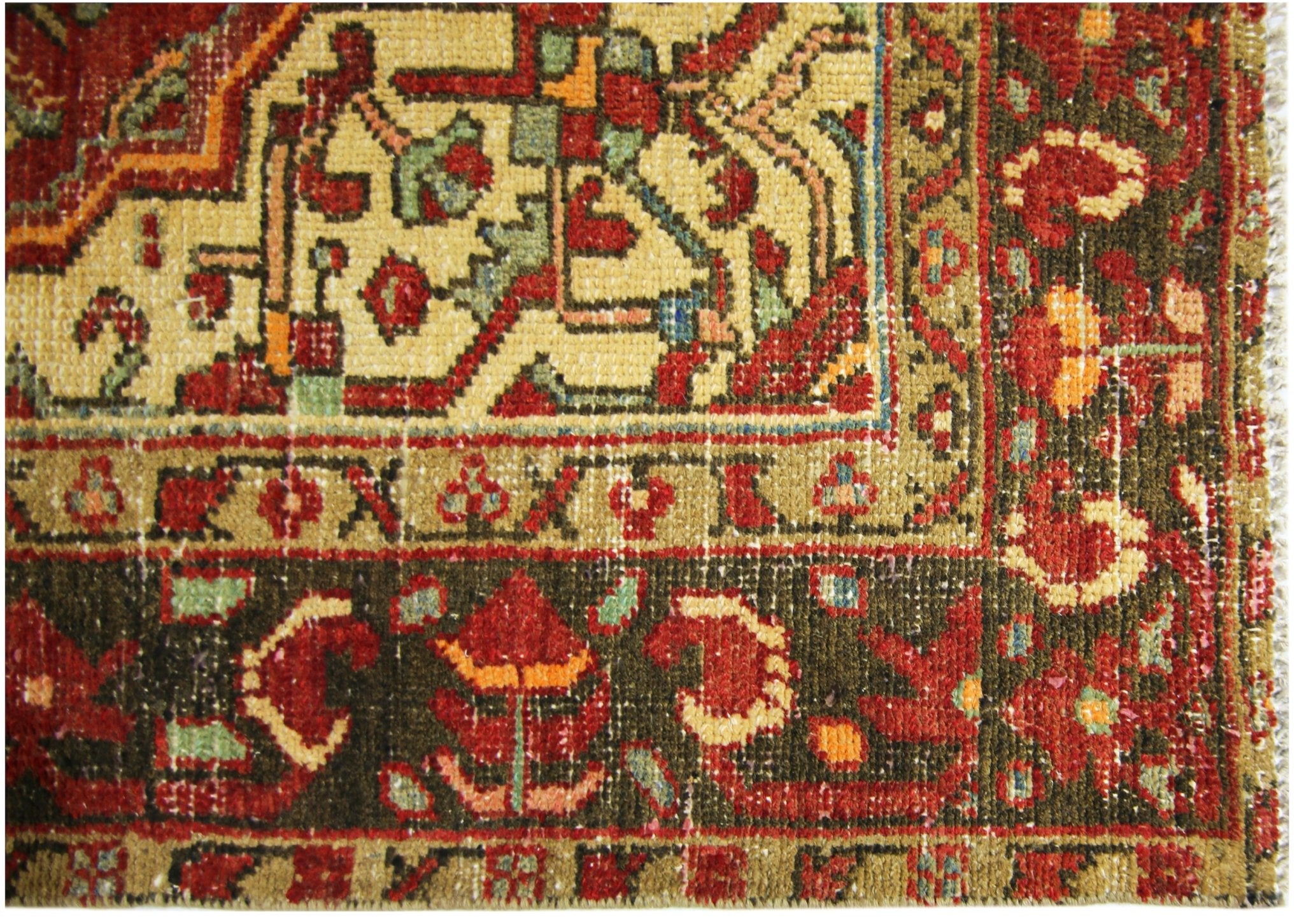 Handmade Vintage Persian Rug | 200 x 133 cm | 6'7" x 4'4" - Najaf Rugs & Textile