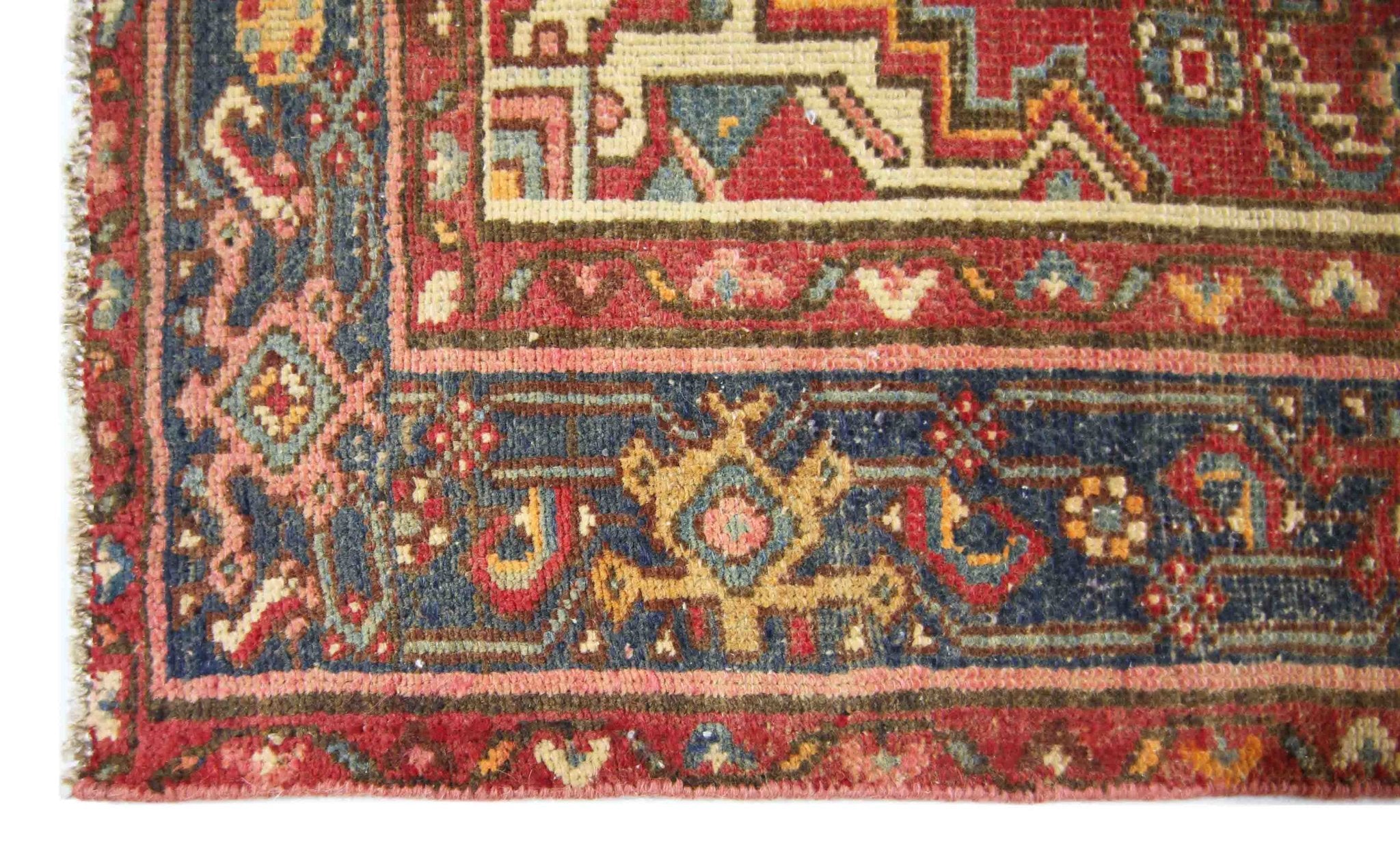 Handmade Vintage Persian Rug | 200 x 155 cm | 6'7" x 5'1" - Najaf Rugs & Textile