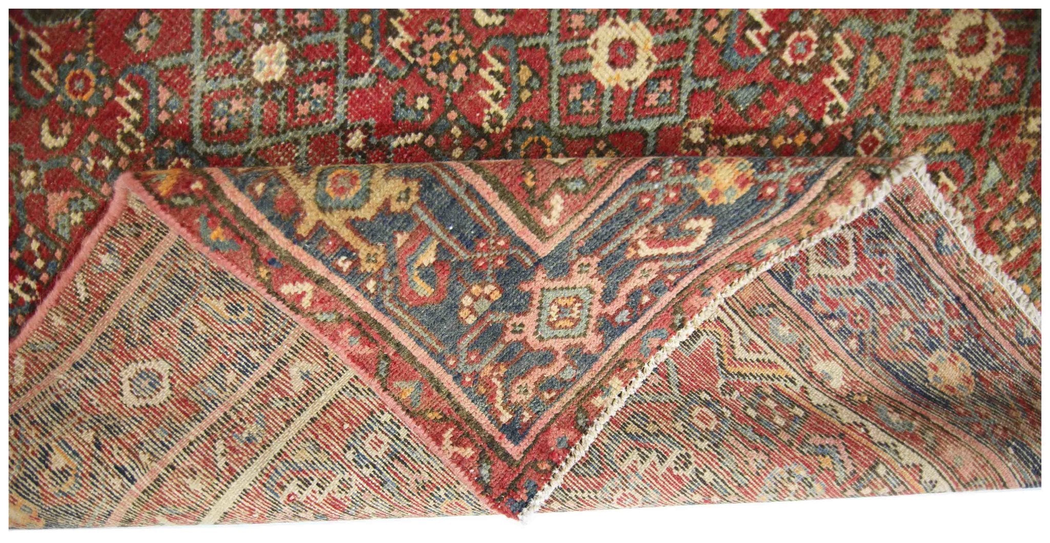 Handmade Vintage Persian Rug | 200 x 155 cm | 6'7" x 5'1" - Najaf Rugs & Textile
