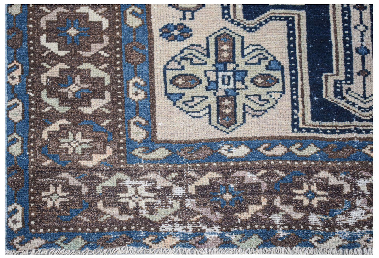 Handmade Vintage Persian Rug | 201 x 116 cm | 6'7" x 3'10" - Najaf Rugs & Textile