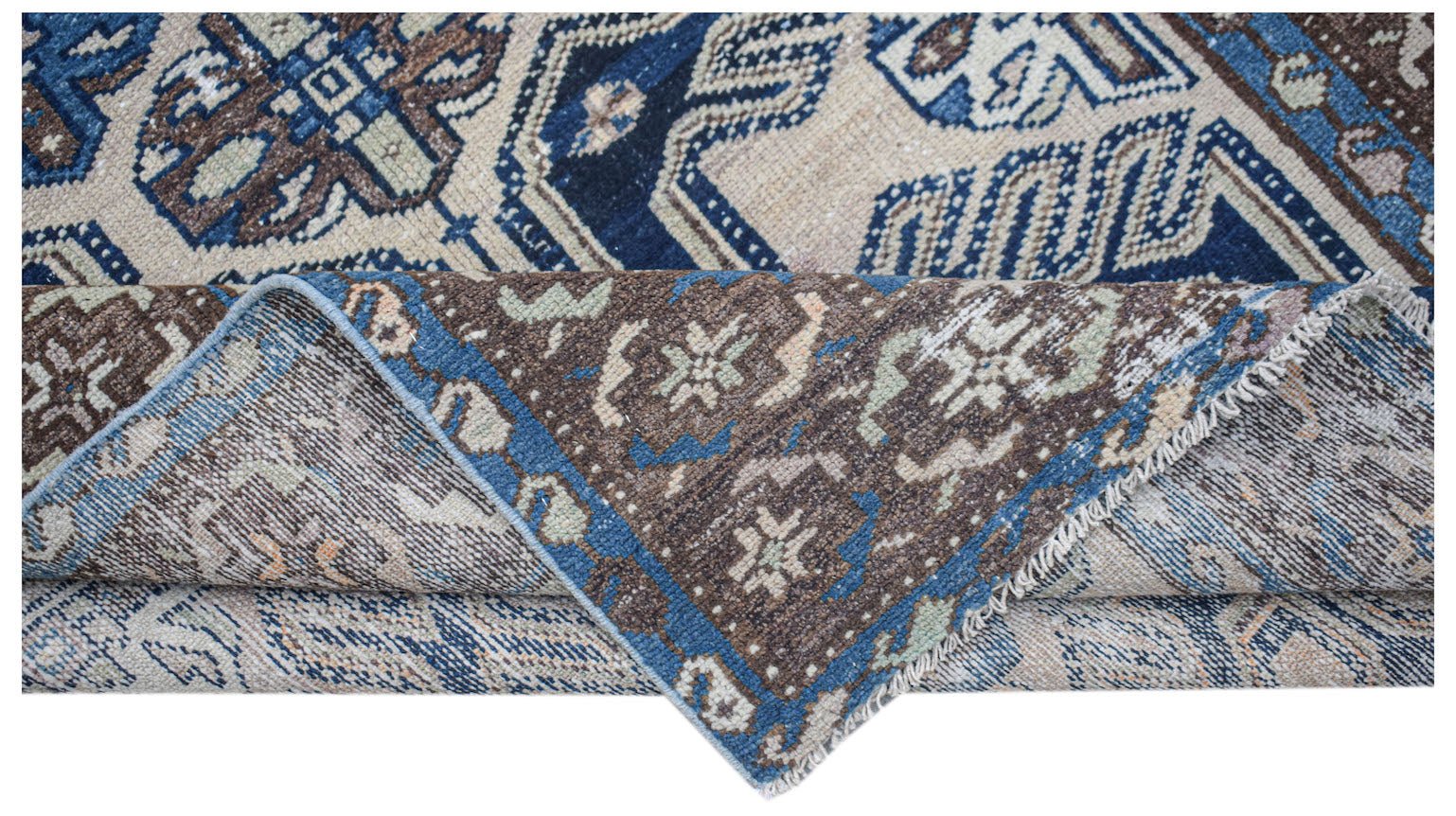 Handmade Vintage Persian Rug | 201 x 116 cm | 6'7" x 3'10" - Najaf Rugs & Textile