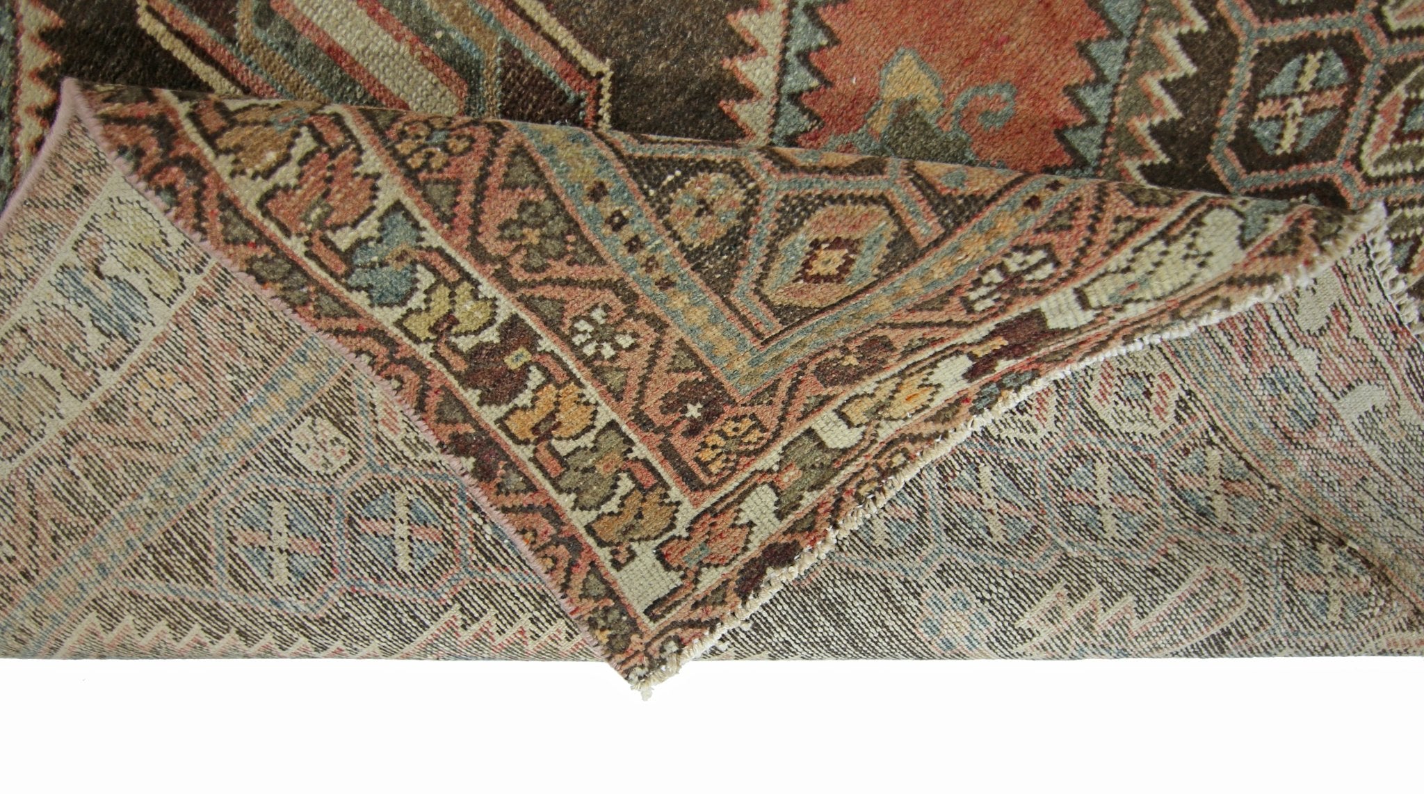 Handmade Vintage Persian Rug | 201 x 126 cm | 6'7" x 4'2" - Najaf Rugs & Textile