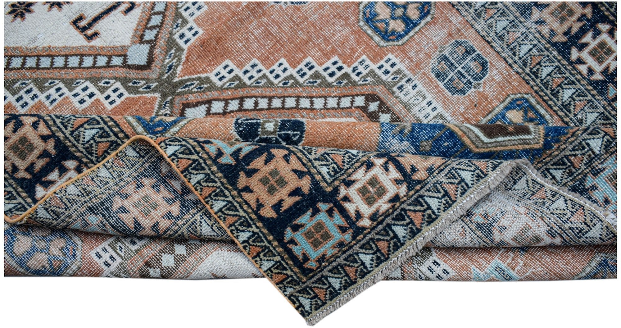 Handmade Vintage Persian Rug | 206 x 132 cm | 6'9" x 4'4" - Najaf Rugs & Textile