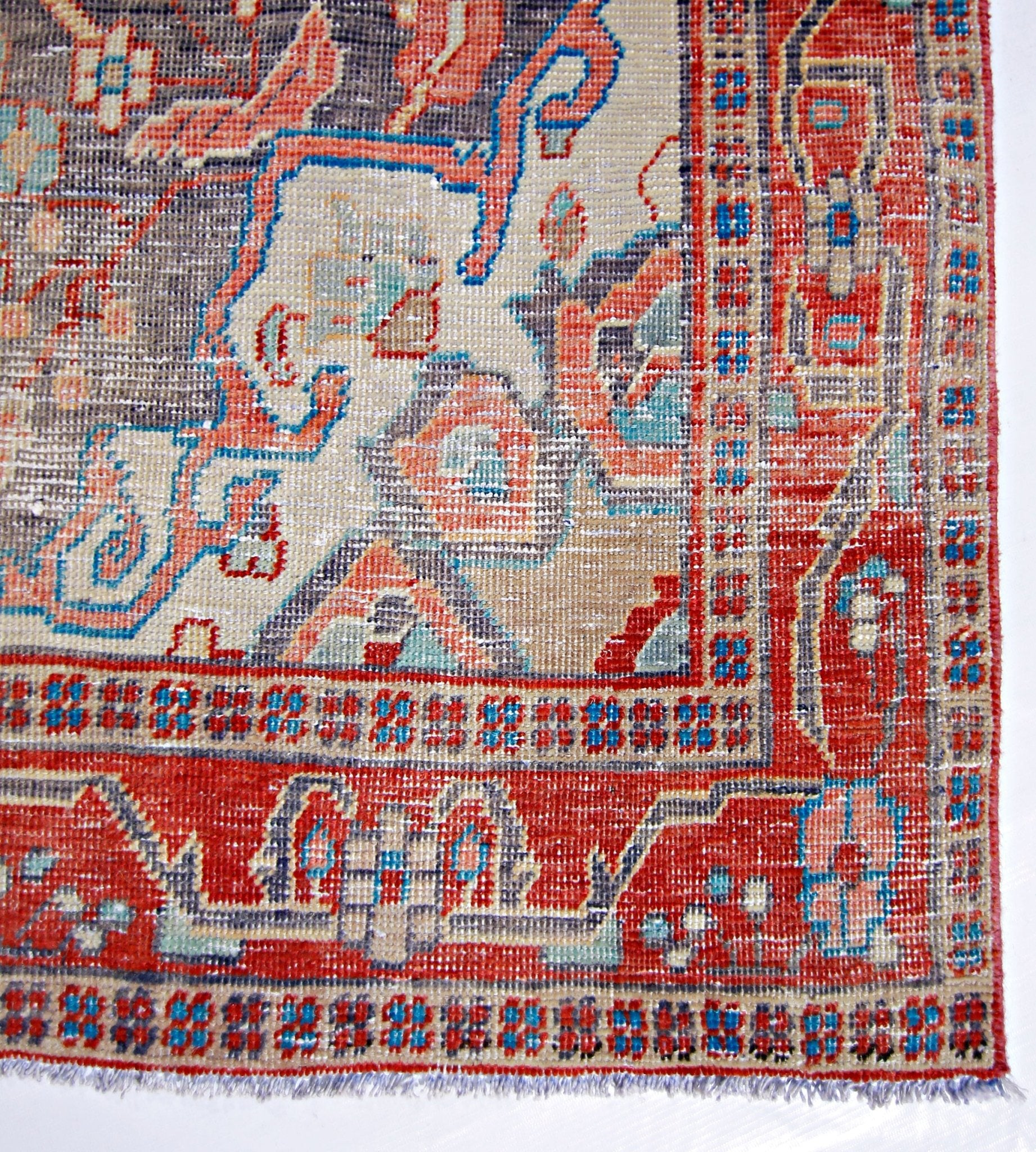 Handmade Vintage Persian Rug | 209 x 136 cm | 6'10" x 4'5" - Najaf Rugs & Textile