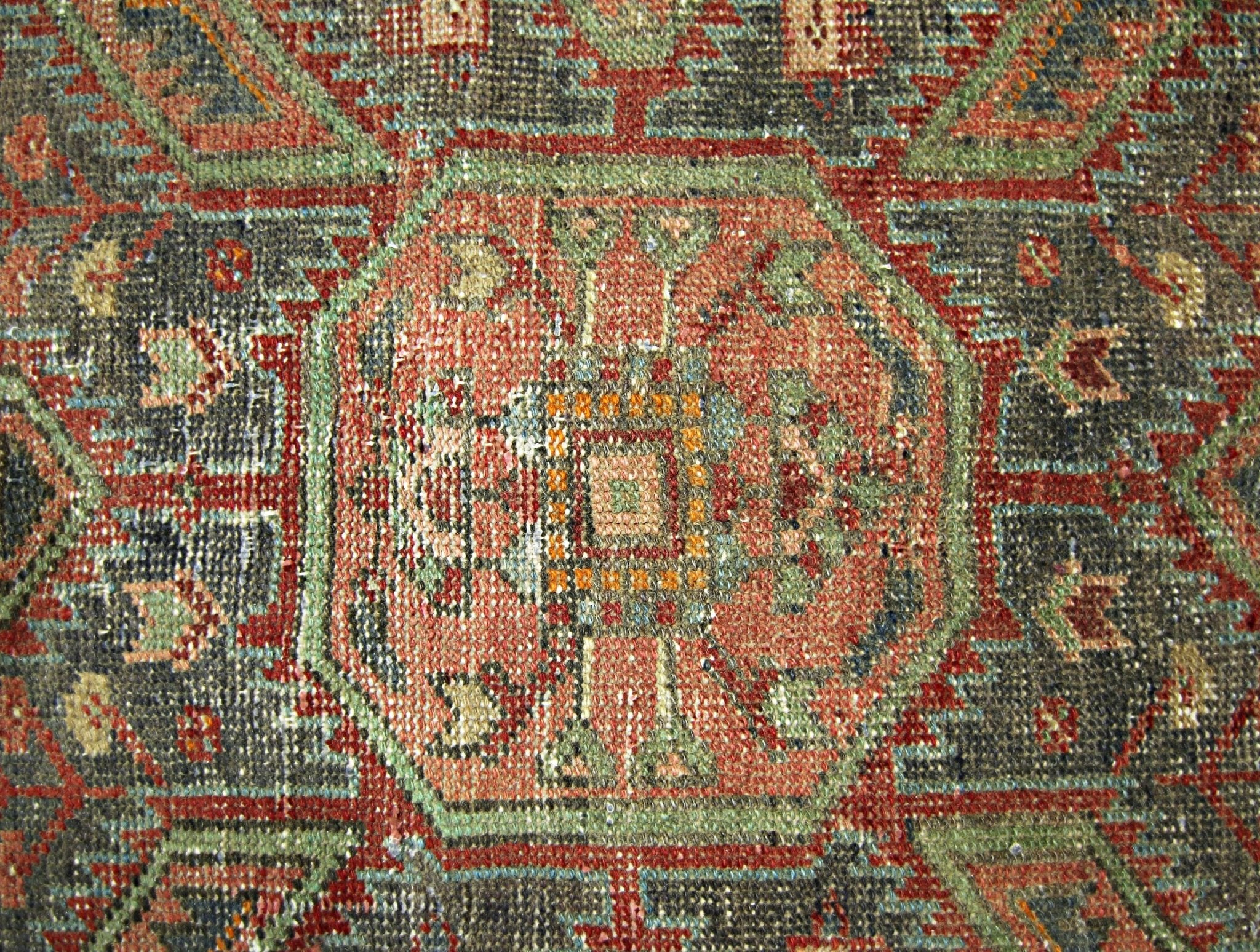 Handmade Vintage Persian Rug | 211 x 123 cm | 6'11" x 4' - Najaf Rugs & Textile