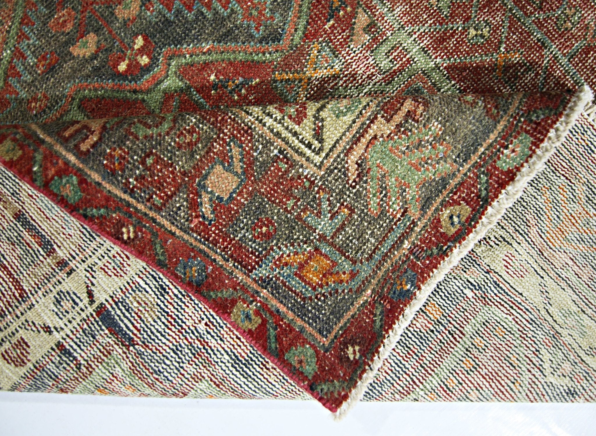 Handmade Vintage Persian Rug | 211 x 123 cm | 6'11" x 4' - Najaf Rugs & Textile