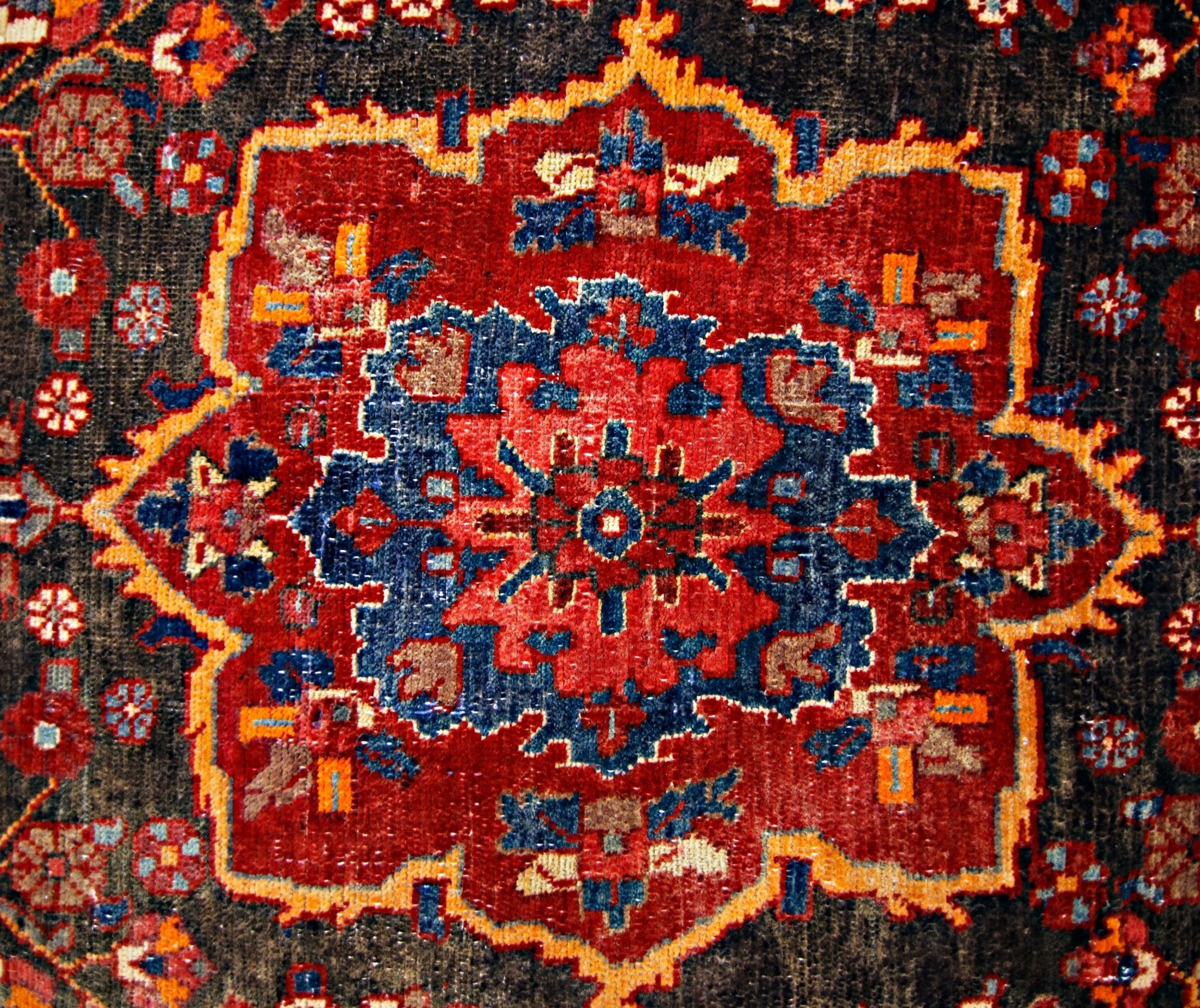 Handmade Vintage Persian Rug | 212 x 113 cm | 7' x 3'9" - Najaf Rugs & Textile