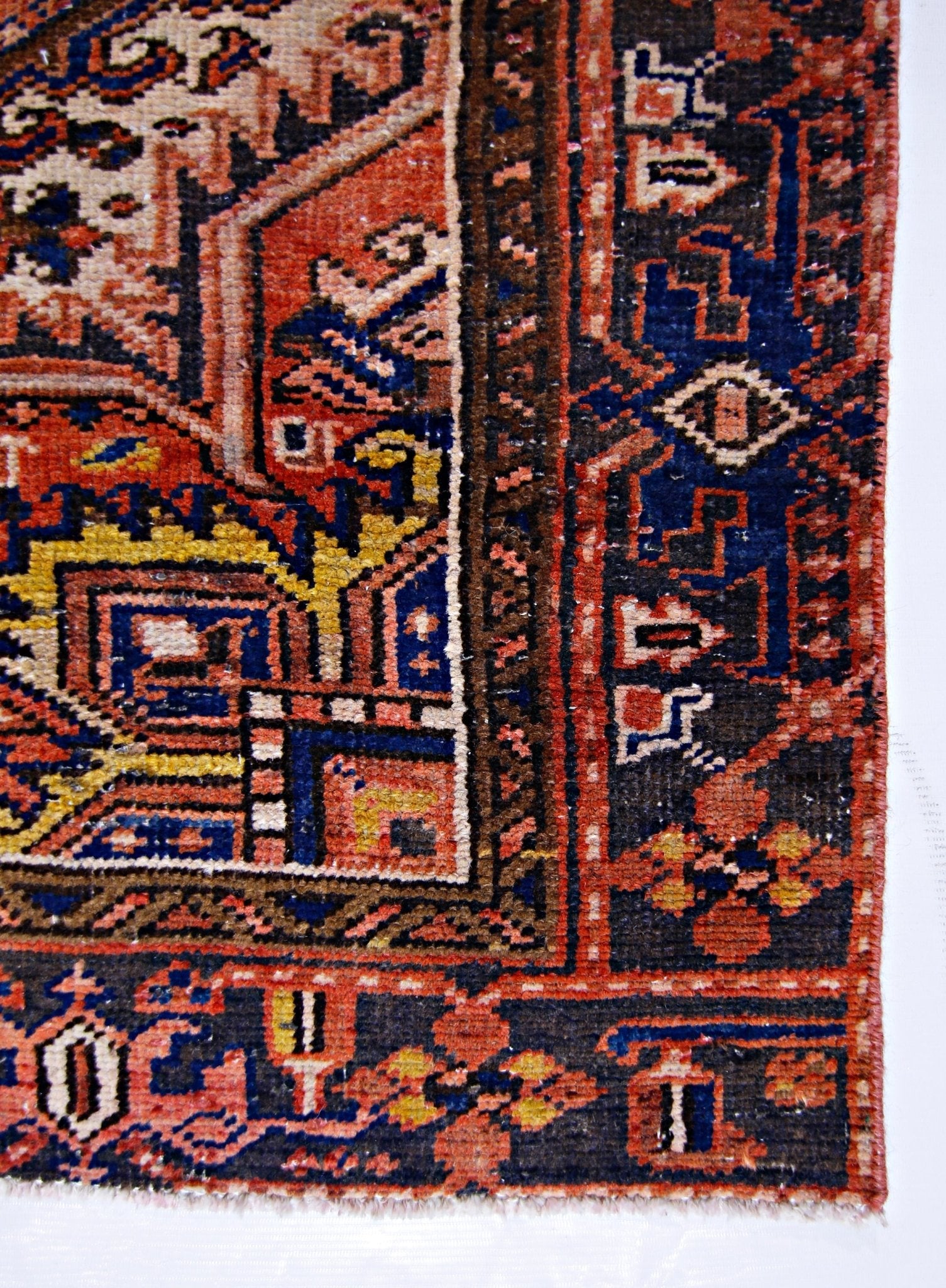 Handmade Vintage Persian Rug | 212 x 136 cm | 7' x 4'5" - Najaf Rugs & Textile