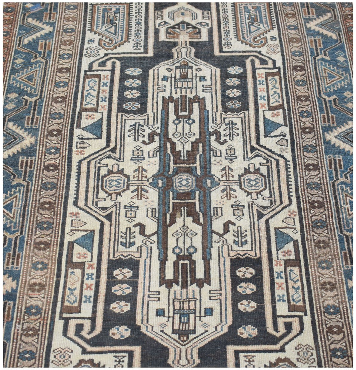 Handmade Vintage Persian Rug | 213 x 120 cm | 7' x 3'11" - Najaf Rugs & Textile