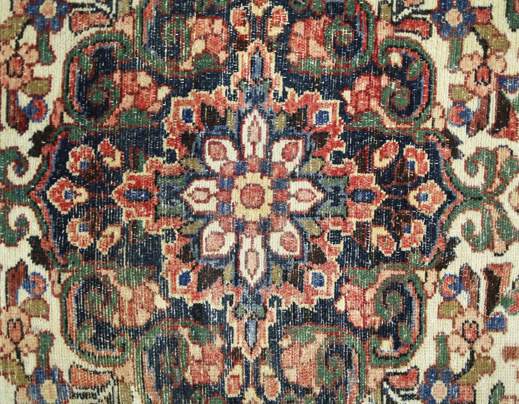 Handmade Vintage Persian Rug | 220 x 144 cm | 7'3" x 4'9" - Najaf Rugs & Textile