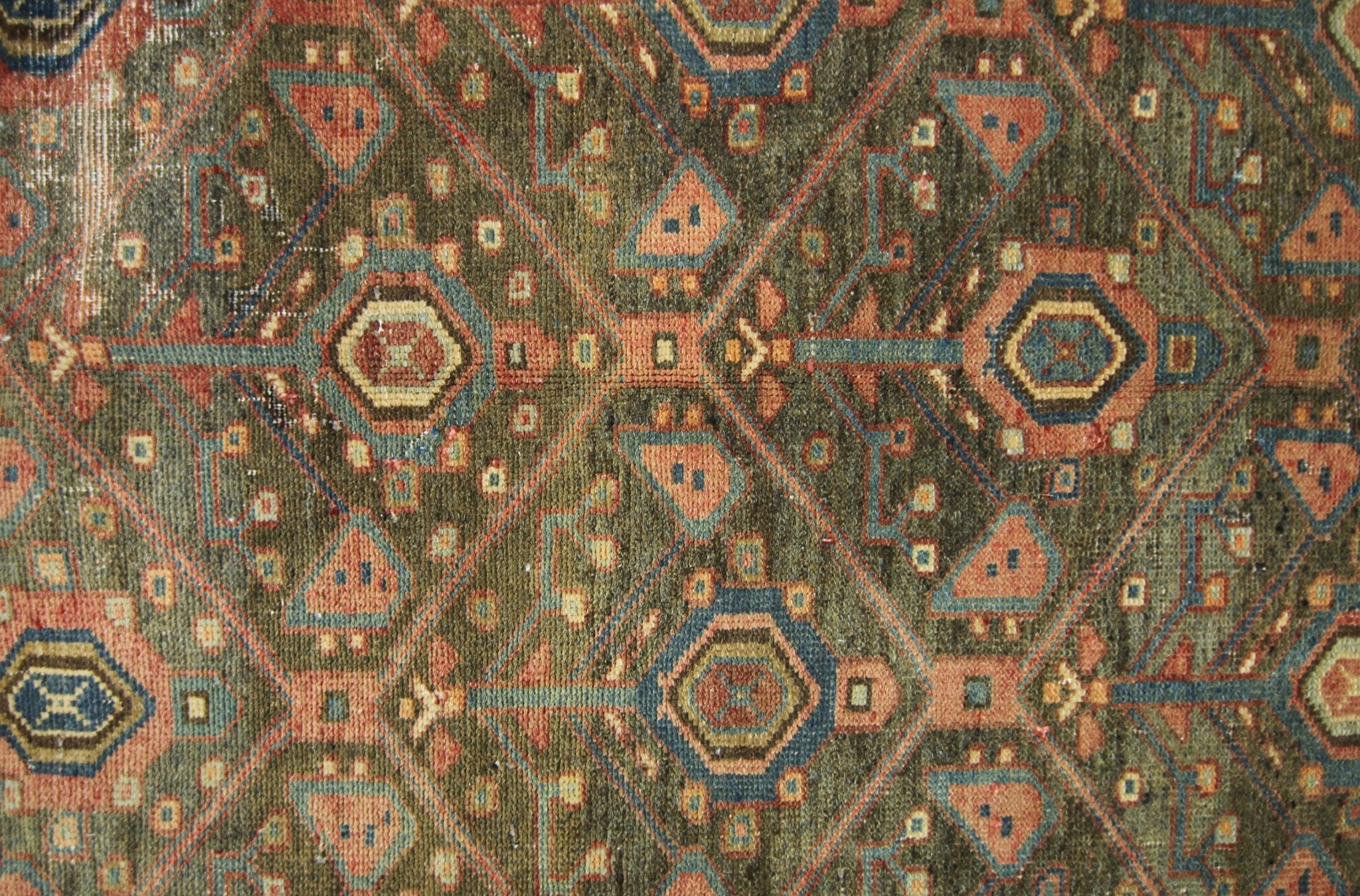 Handmade Vintage Persian Rug | 226 x 122 cm | 7'5" x 4' - Najaf Rugs & Textile