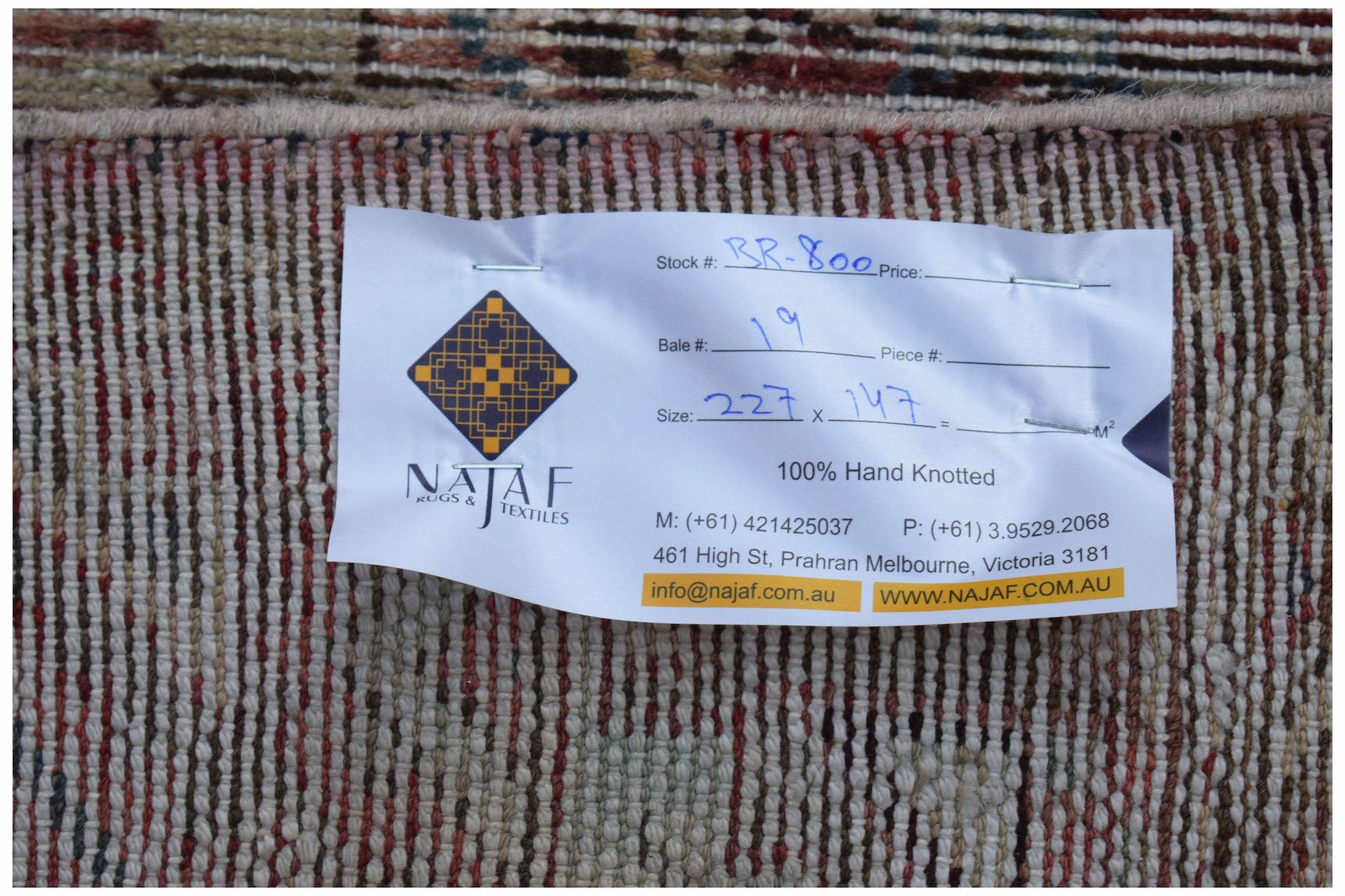 Handmade Vintage Persian Rug | 227 x 147 cm | 7'6" x 4'10" - Najaf Rugs & Textile