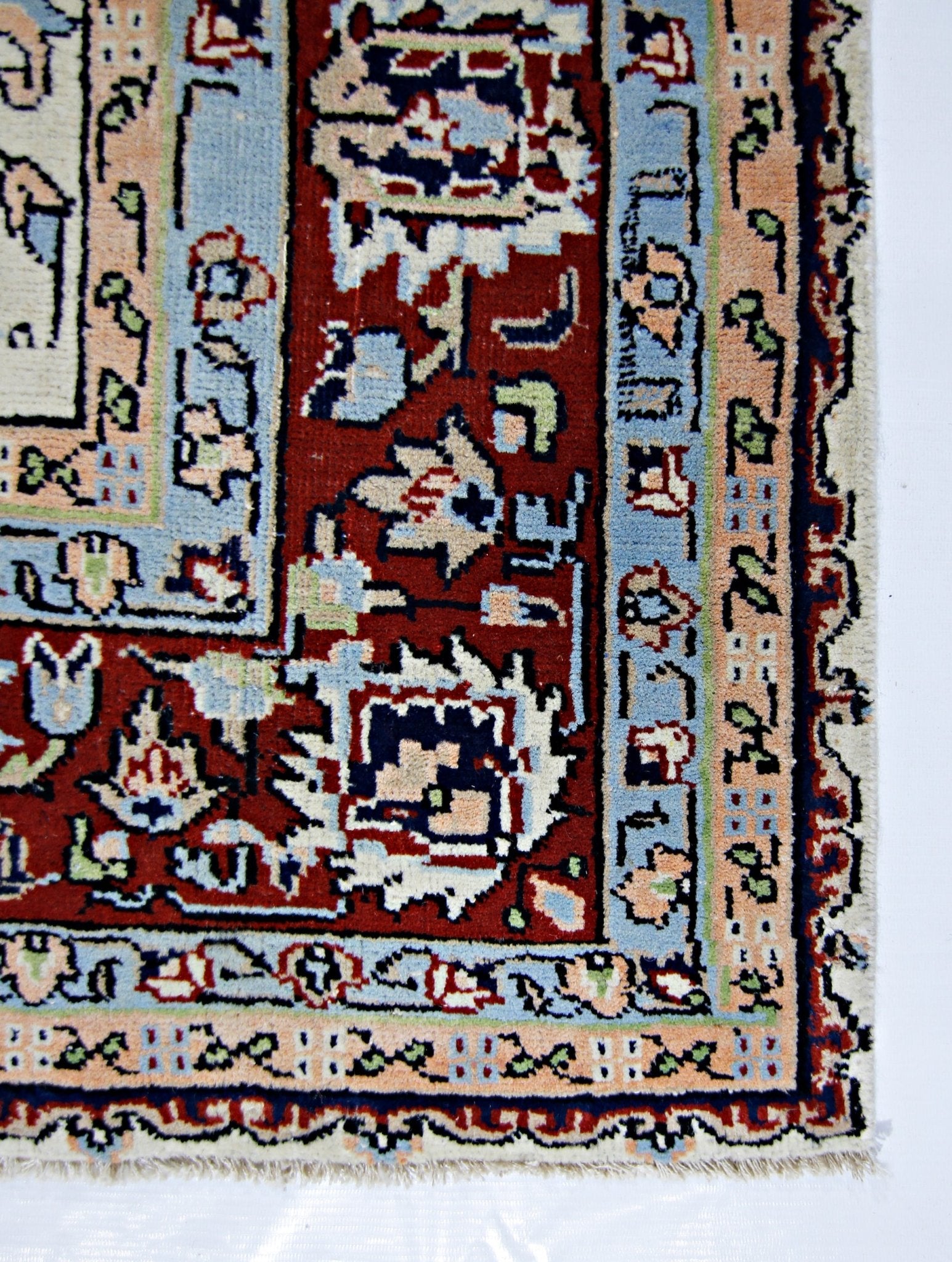 Handmade Vintage Persian Rug | 231 x 162 cm | 7'7" x 5'4" - Najaf Rugs & Textile