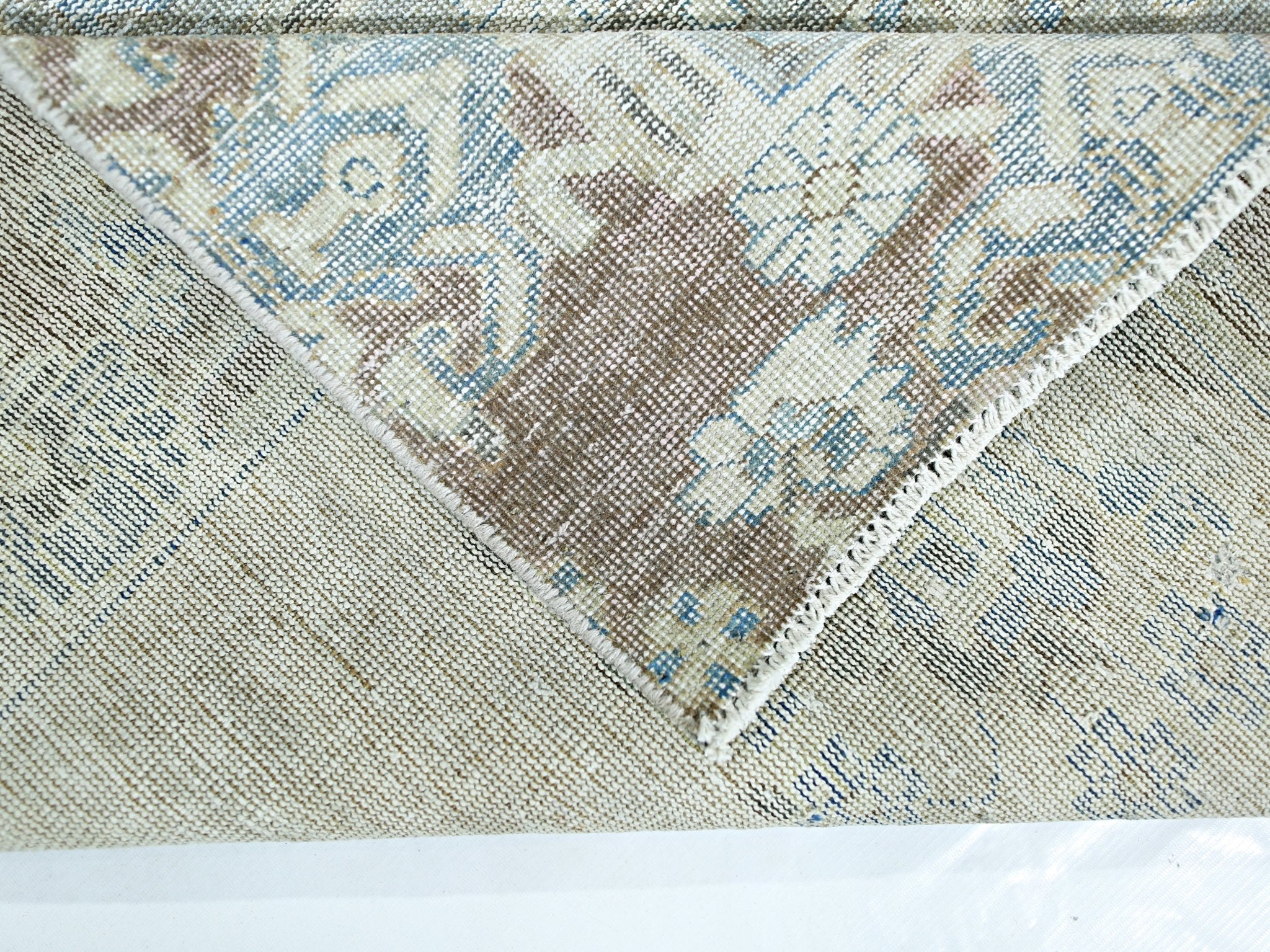 Handmade Vintage Persian Rug | 248 x 126 cm | 8'1" x 4'1" - Najaf Rugs & Textile