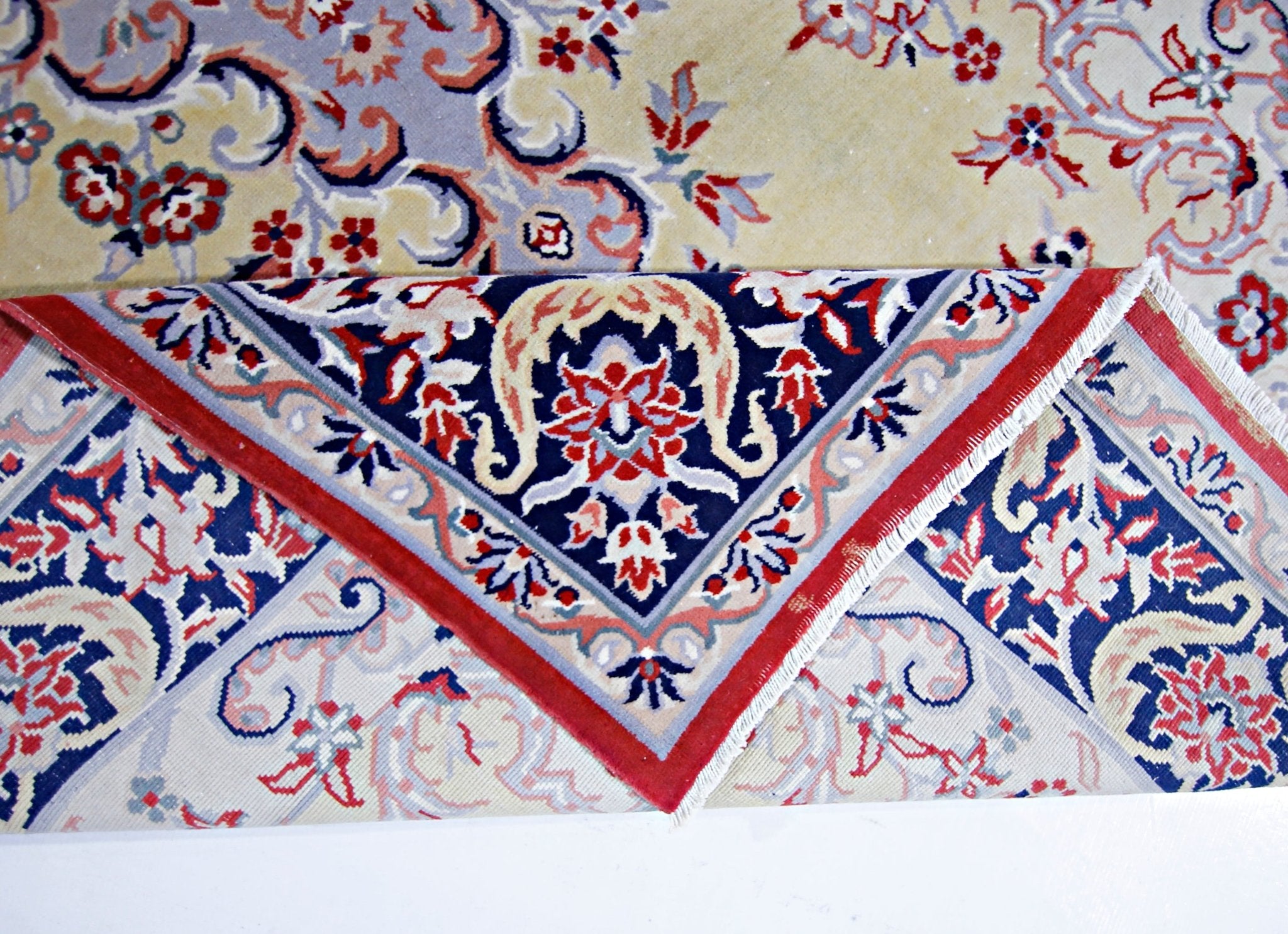 Handmade Vintage Persian Rug | 250 x 153 cm | 8'2" x 5' - Najaf Rugs & Textile