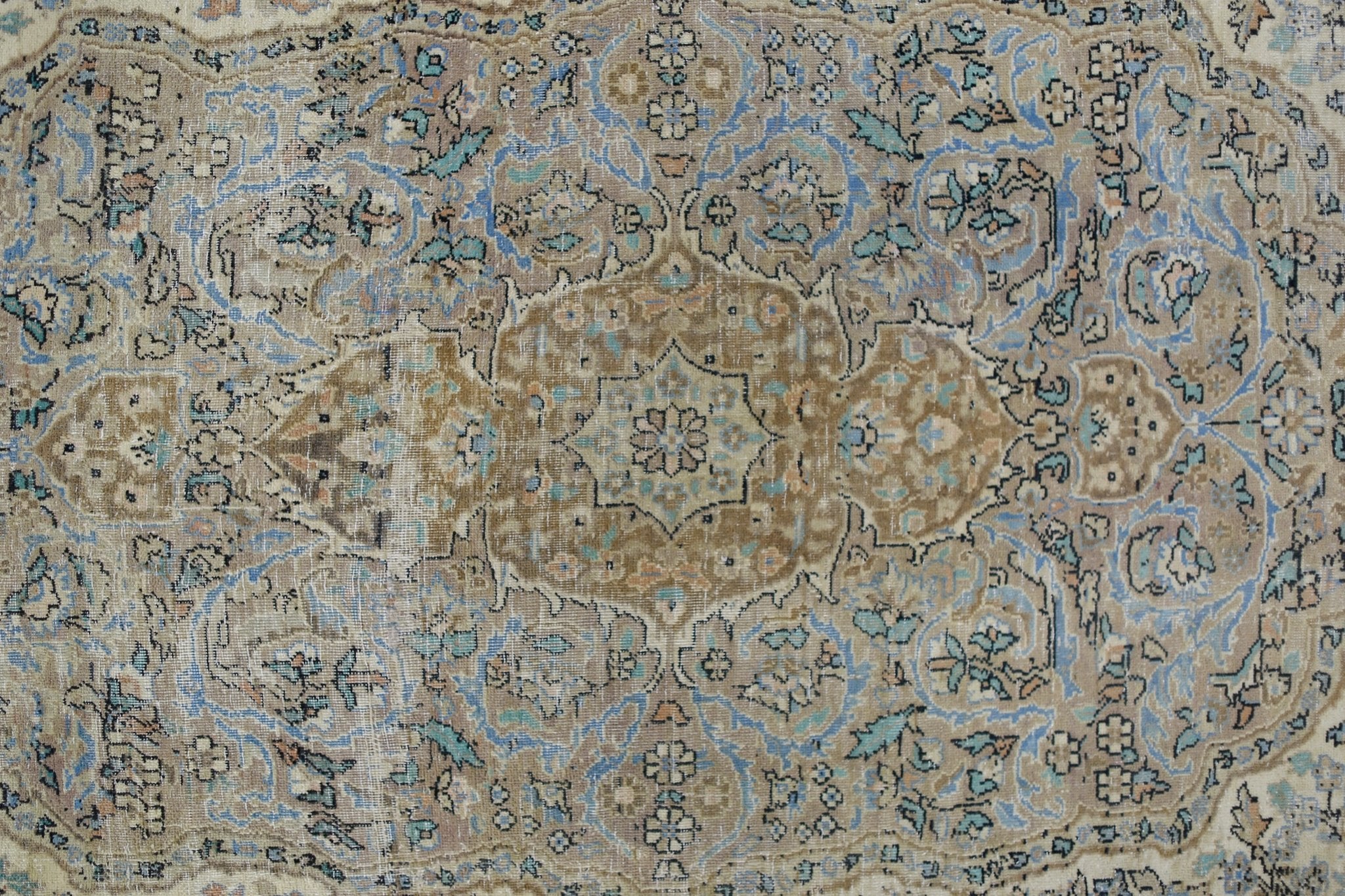 Handmade Vintage Persian Rug | 251 x 155 cm | 8'3" x 5'1" - Najaf Rugs & Textile