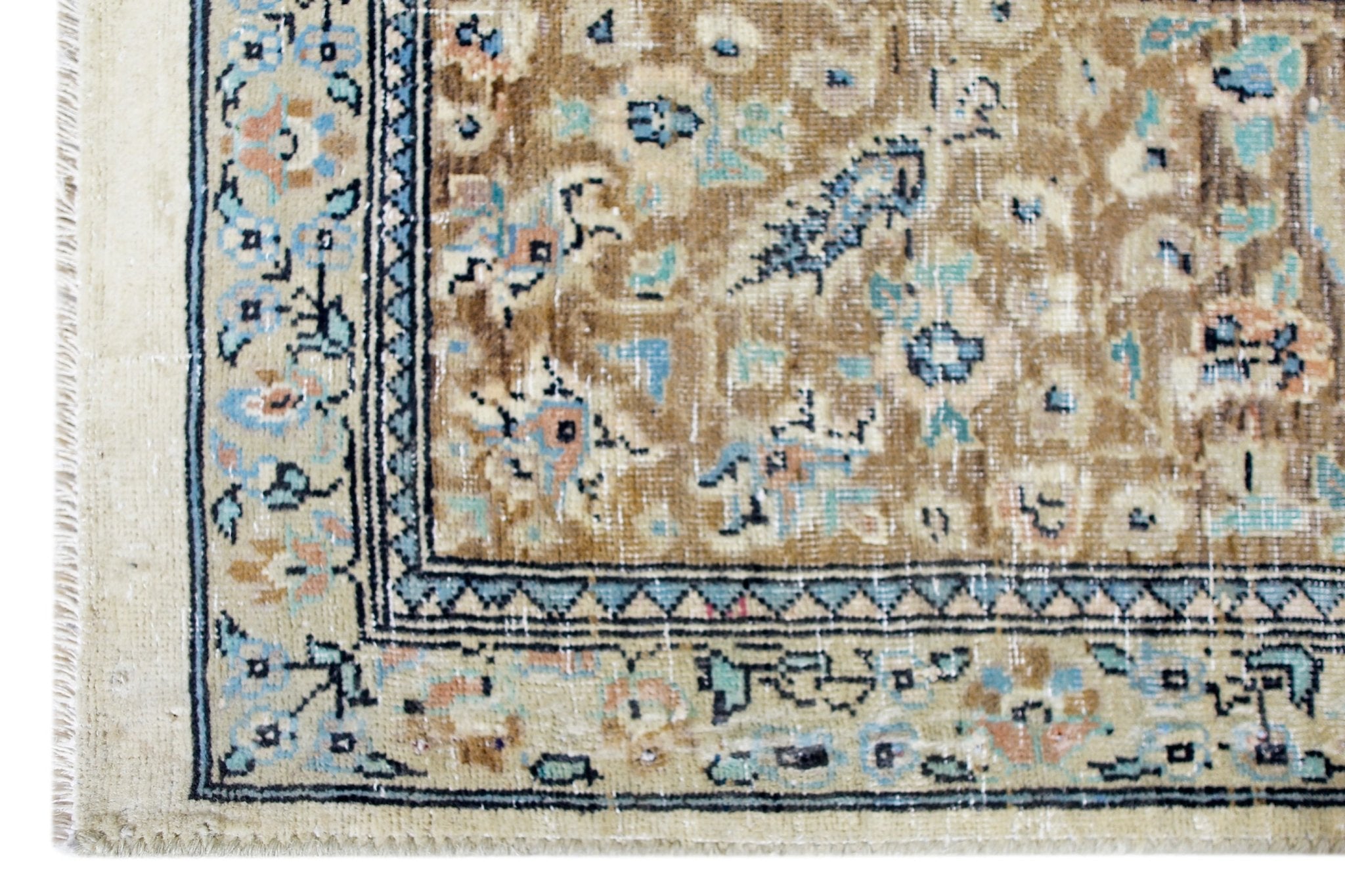 Handmade Vintage Persian Rug | 251 x 155 cm | 8'3" x 5'1" - Najaf Rugs & Textile