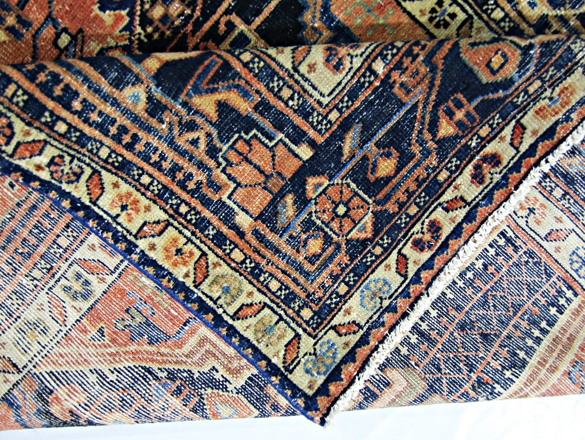 Handmade Vintage Persian Rug | 253 x 129 cm | 8'4" x 4'3" - Najaf Rugs & Textile