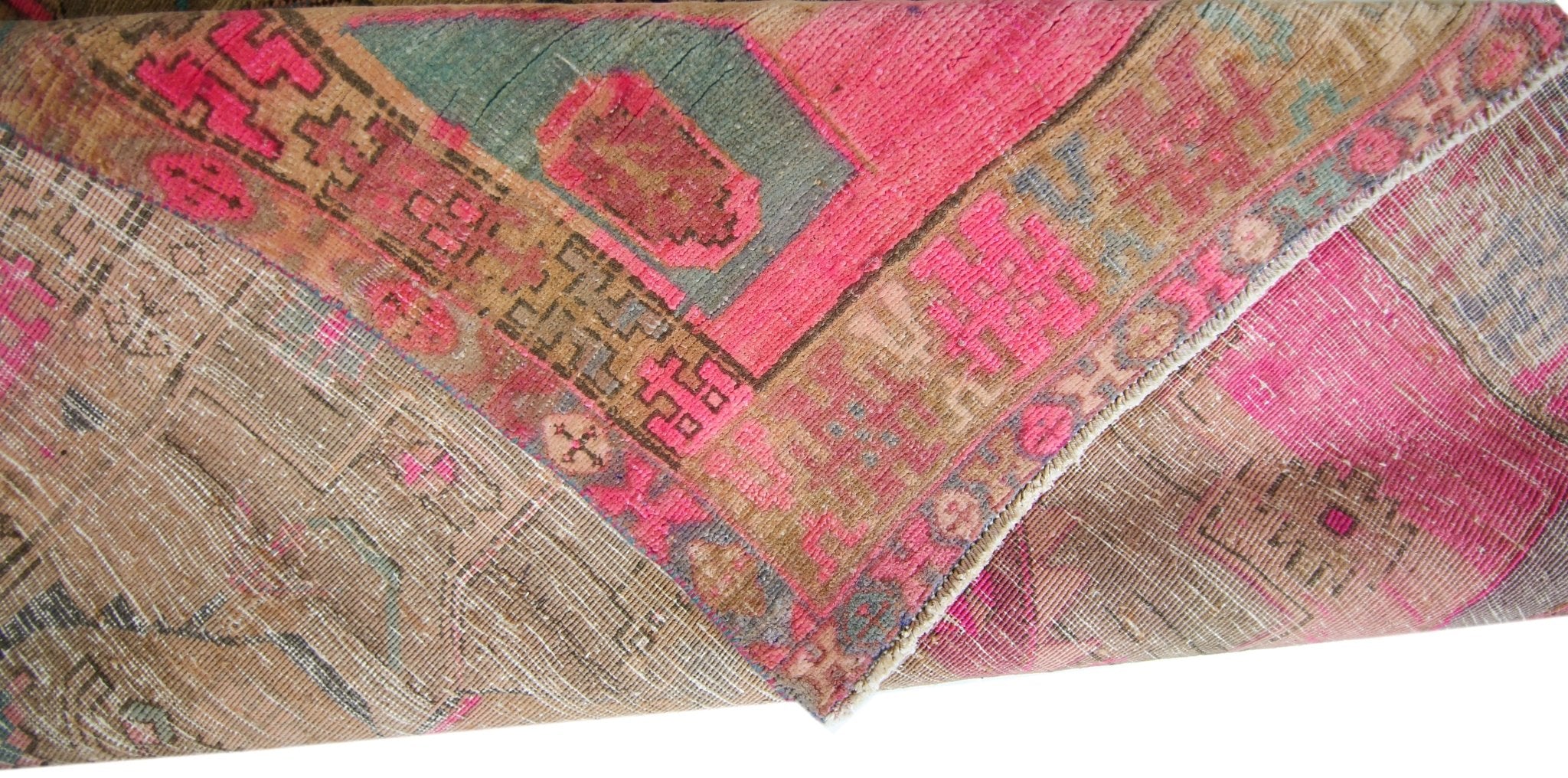 Handmade Vintage Persian Rug | 271 x 115 cm | 8'11" x 3'9" - Najaf Rugs & Textile