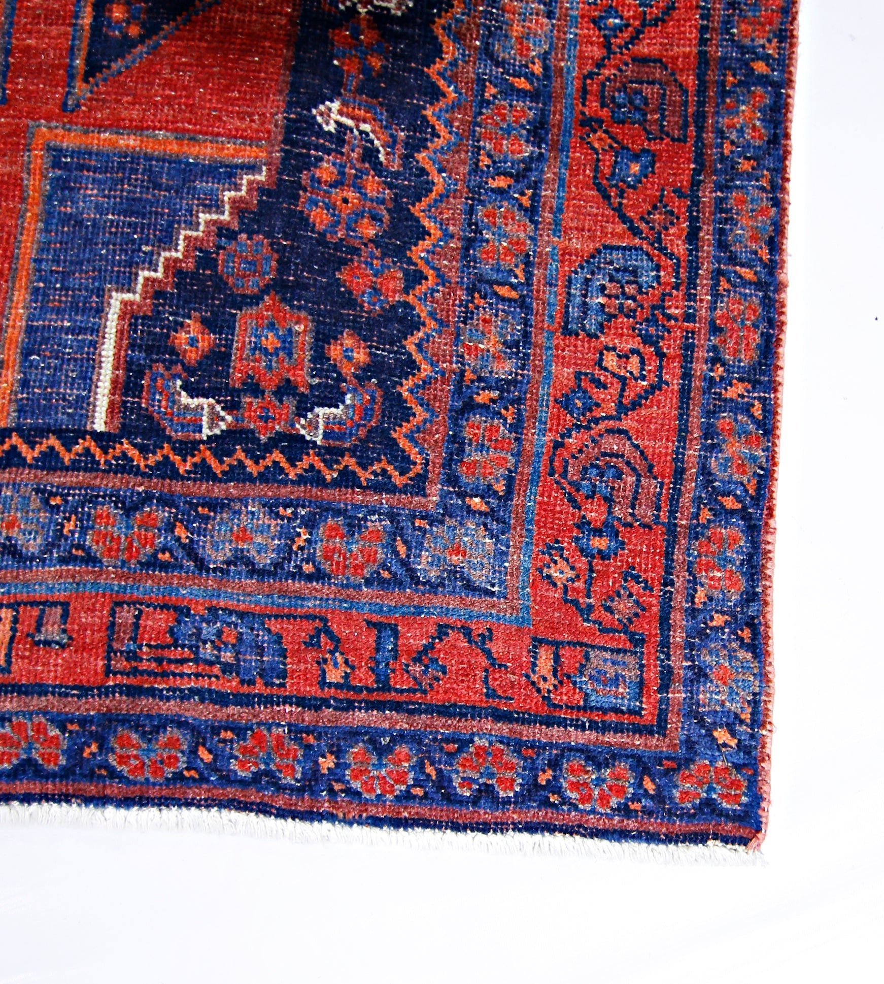 Handmade Vintage Persian Rug | 273 x 130 cm | 8'11" x 4'3" - Najaf Rugs & Textile