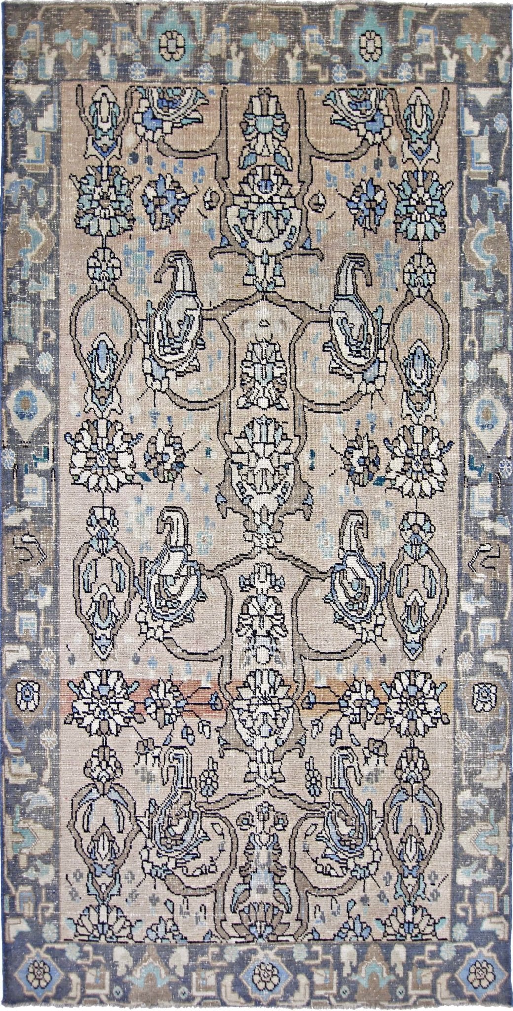 Handmade Vintage Persian Rug | 275 x 133 cm | 9' x 4'4" - Najaf Rugs & Textile