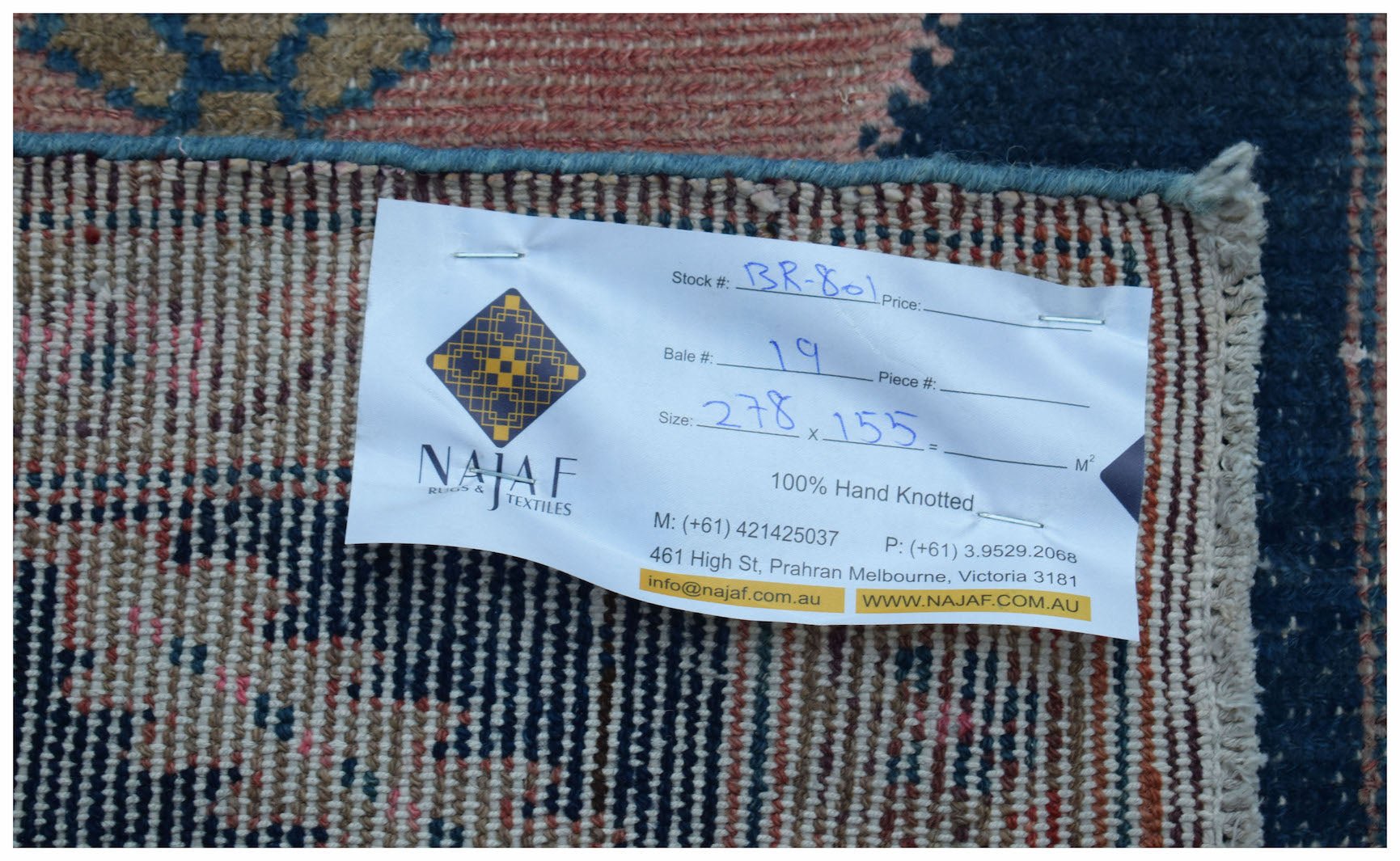 Handmade Vintage Persian Rug | 278 x 155 cm | 9'2" x 5'1" - Najaf Rugs & Textile