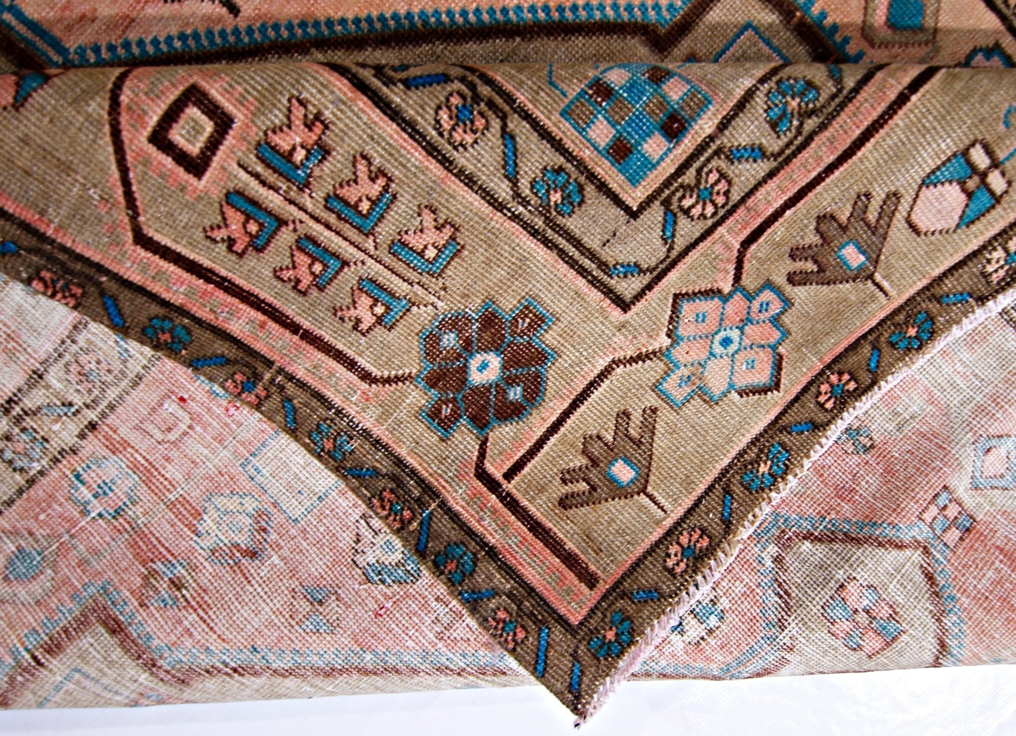 Handmade Vintage Persian Rug | 281 x 154 cm | 9'3" x 5' - Najaf Rugs & Textile