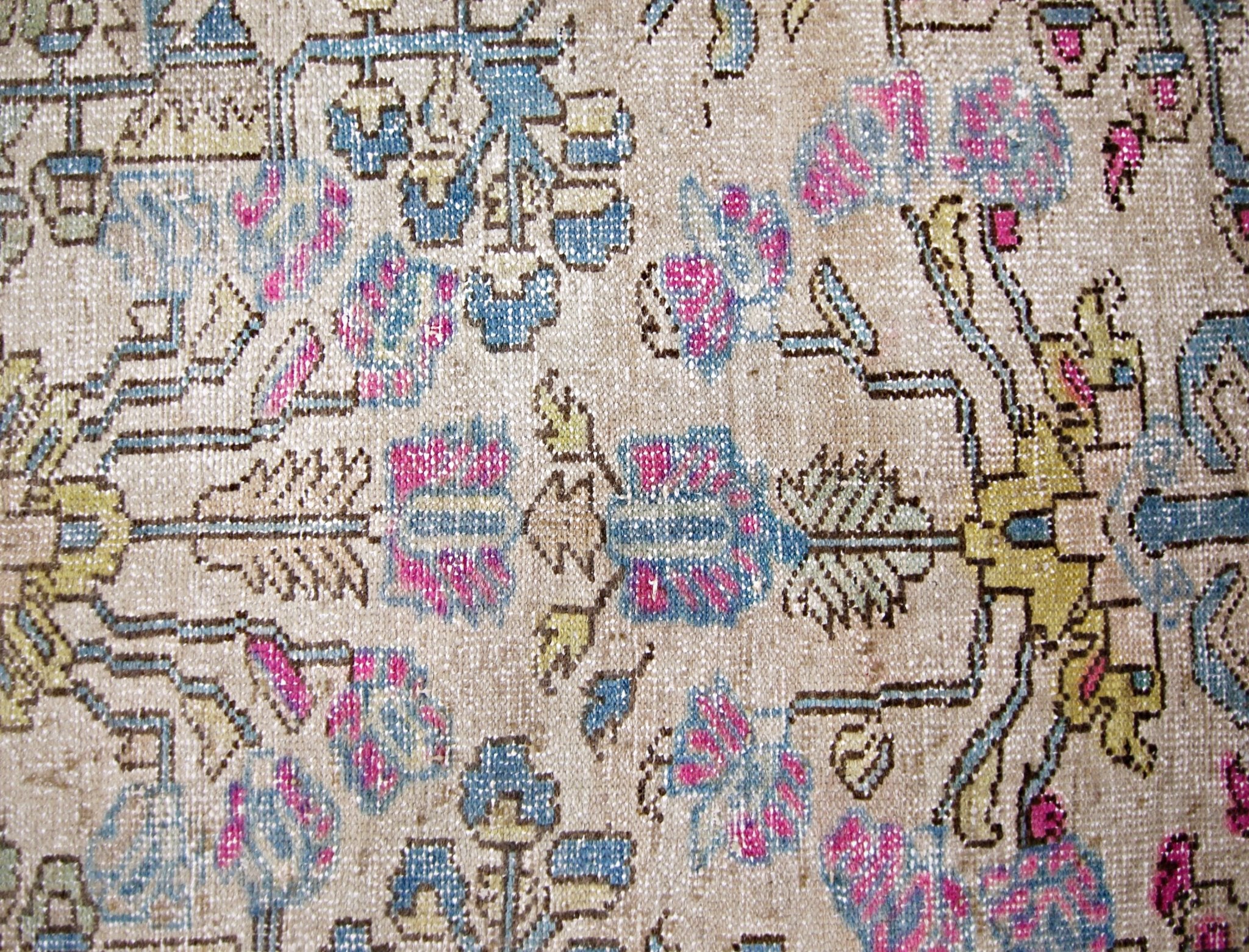 Handmade Vintage Persian Rug | 282 x 149 cm | 9'3" x 4'11" - Najaf Rugs & Textile