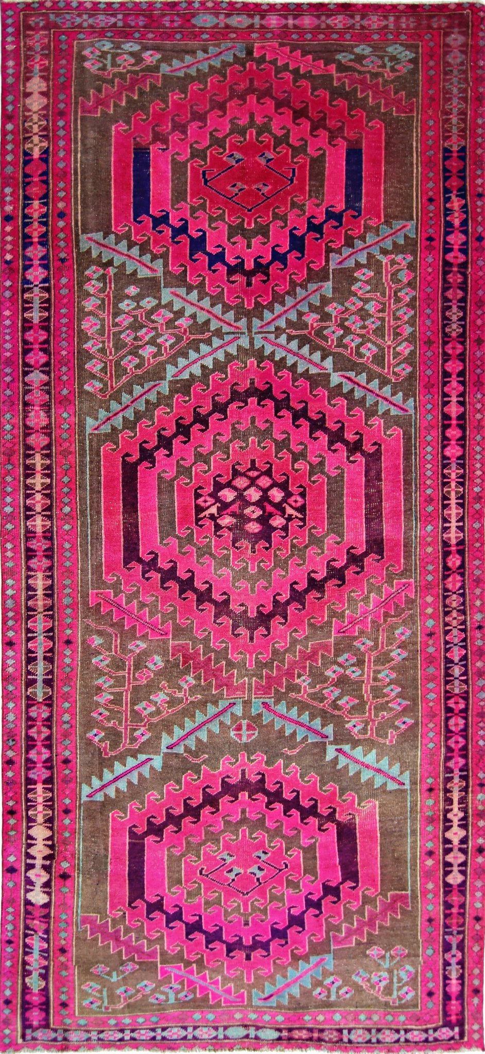 Handmade Vintage Persian Rug | 283 x 128 cm | 9'3" x 4'2" - Najaf Rugs & Textile