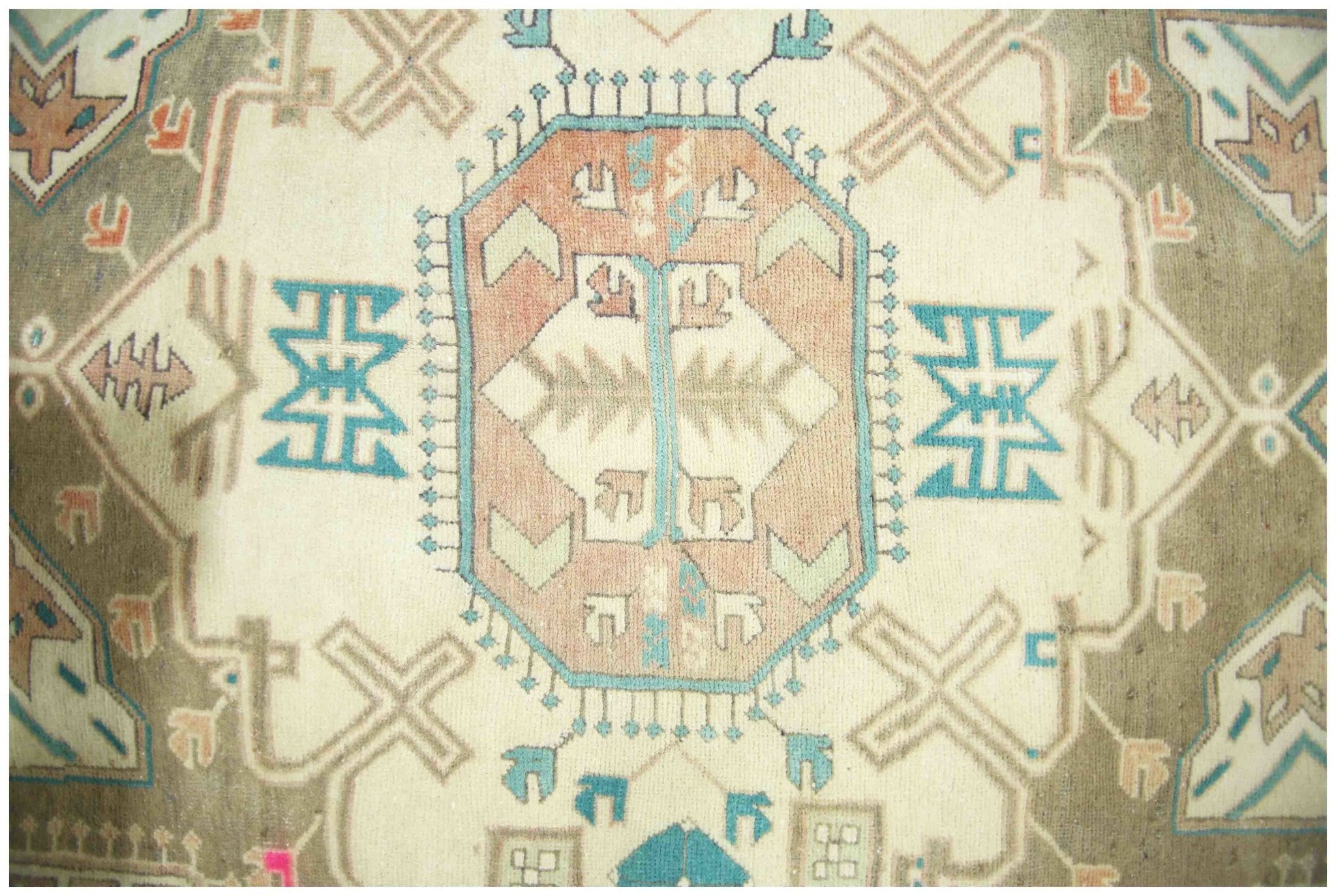 Handmade Vintage Persian Rug | 285 x 142 cm | 9'4" x 4'8" - Najaf Rugs & Textile