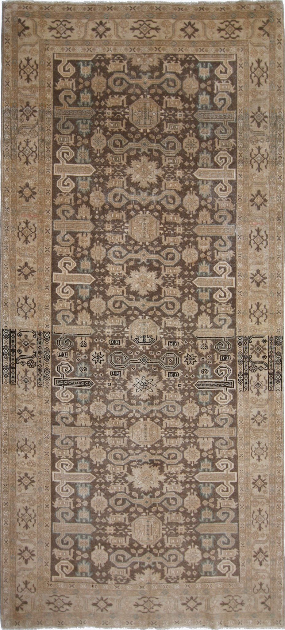 Handmade Vintage Persian Rug | 287 x 132 cm | 9'5" x 4'4" - Najaf Rugs & Textile