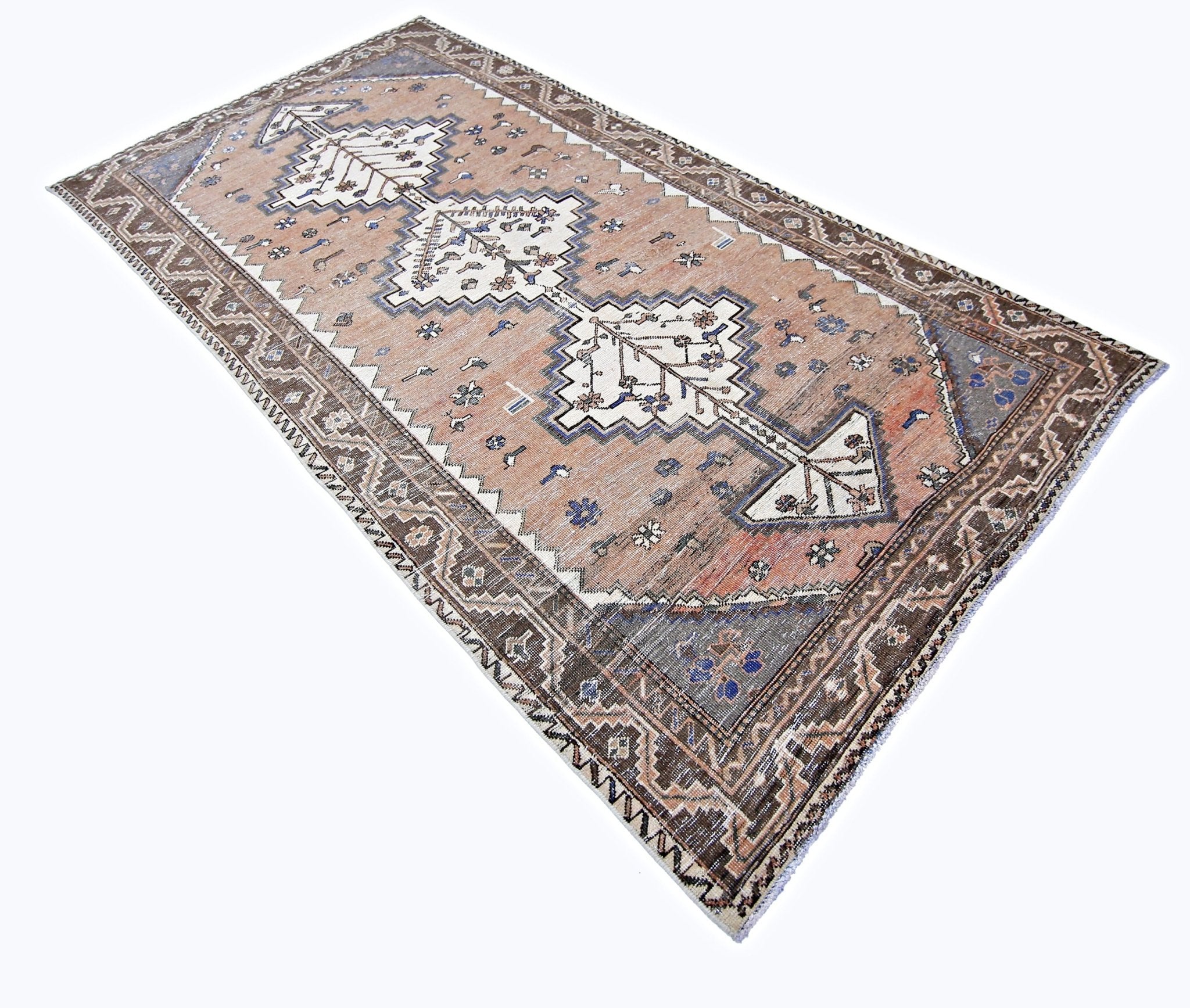 Handmade Vintage Persian Rug | 294 x 149 cm | 9'8" x 4'11" - Najaf Rugs & Textile